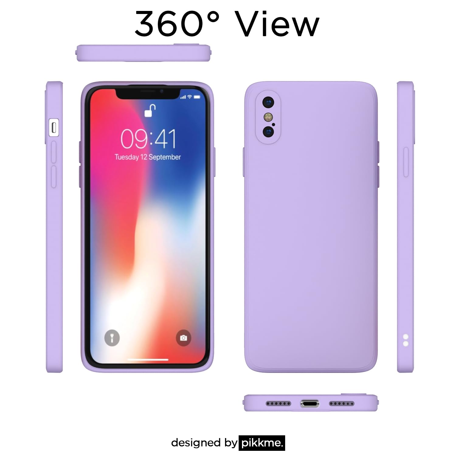 Purple phone cover for iPhone X/XS – Pikkme – photo 3