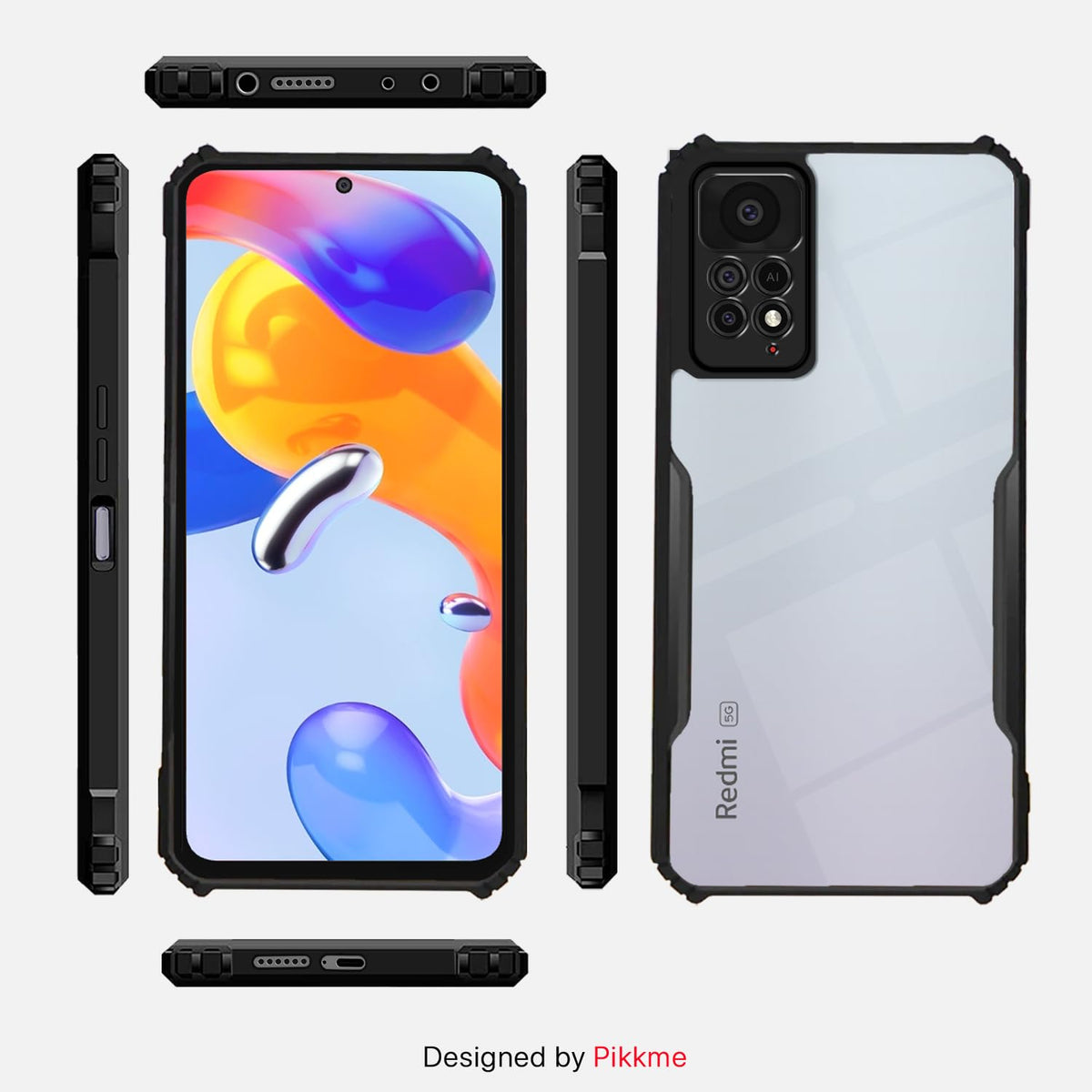 Pikkme Redmi Note 11 Pro/Note 11 Pro Plus 5G Eagle black phone cover – photo 3