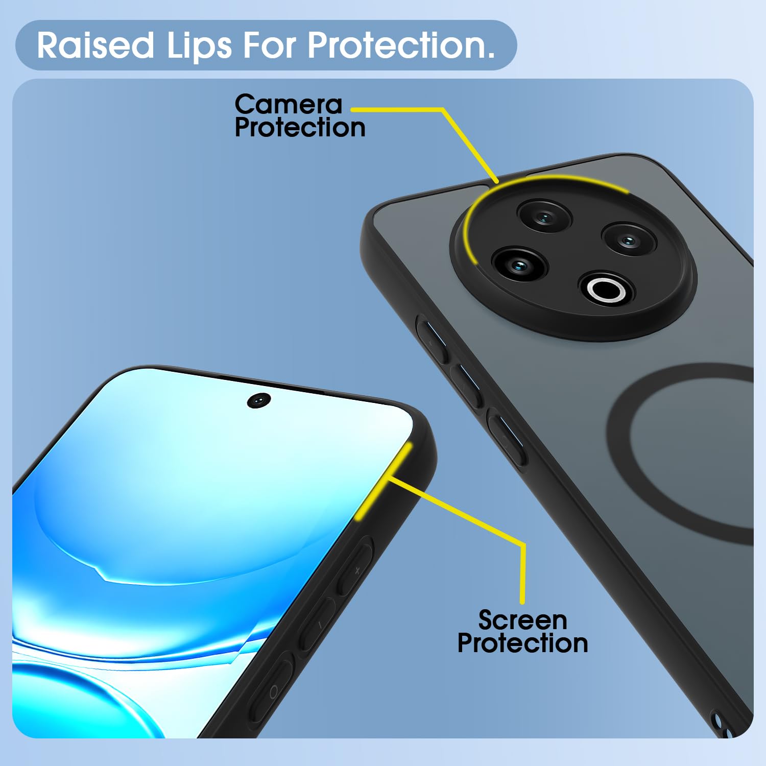 Pikkme Vivo Y500 5G black smoke mag-safe back cover – photo 4