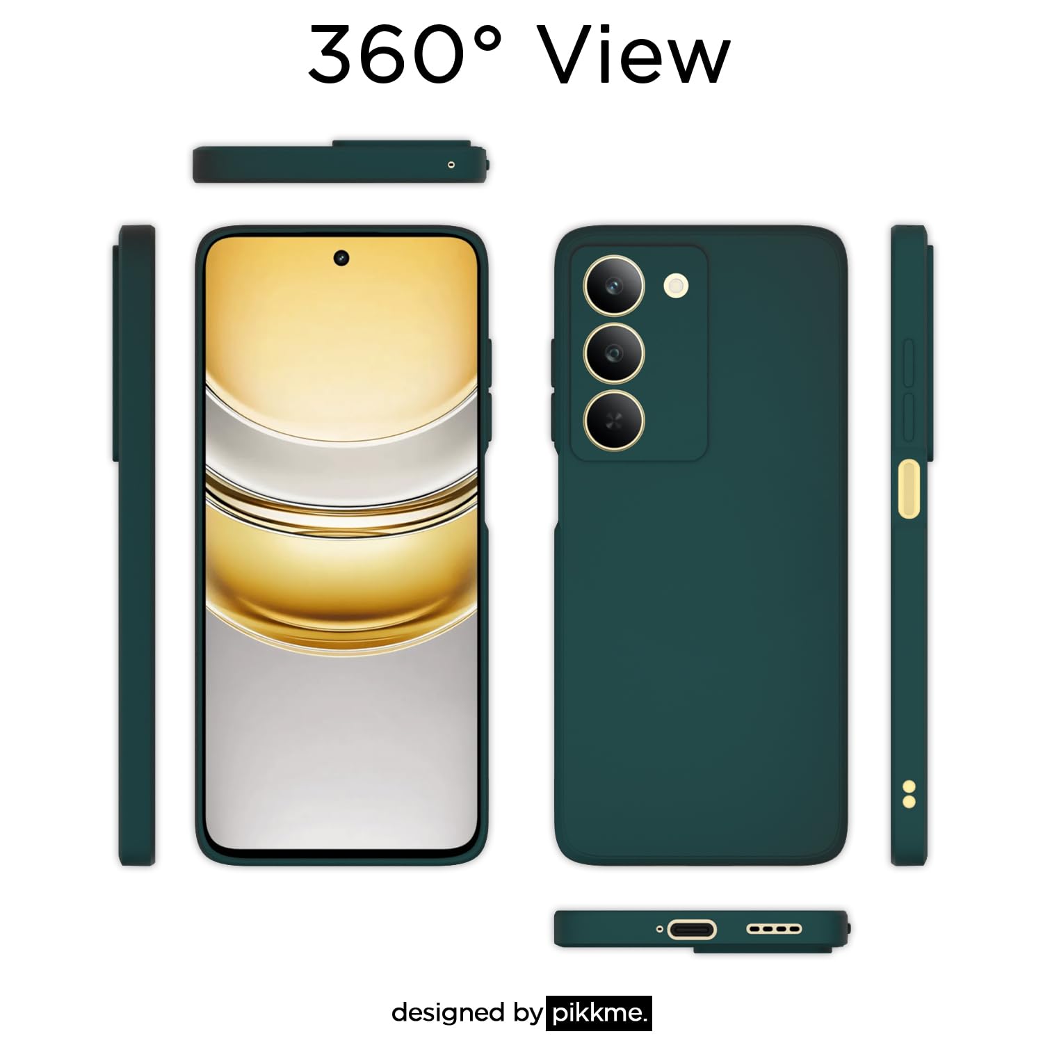 Pikkme Realme Narzo 80x/P3x/14X 5G green mobile back cover – photo 4