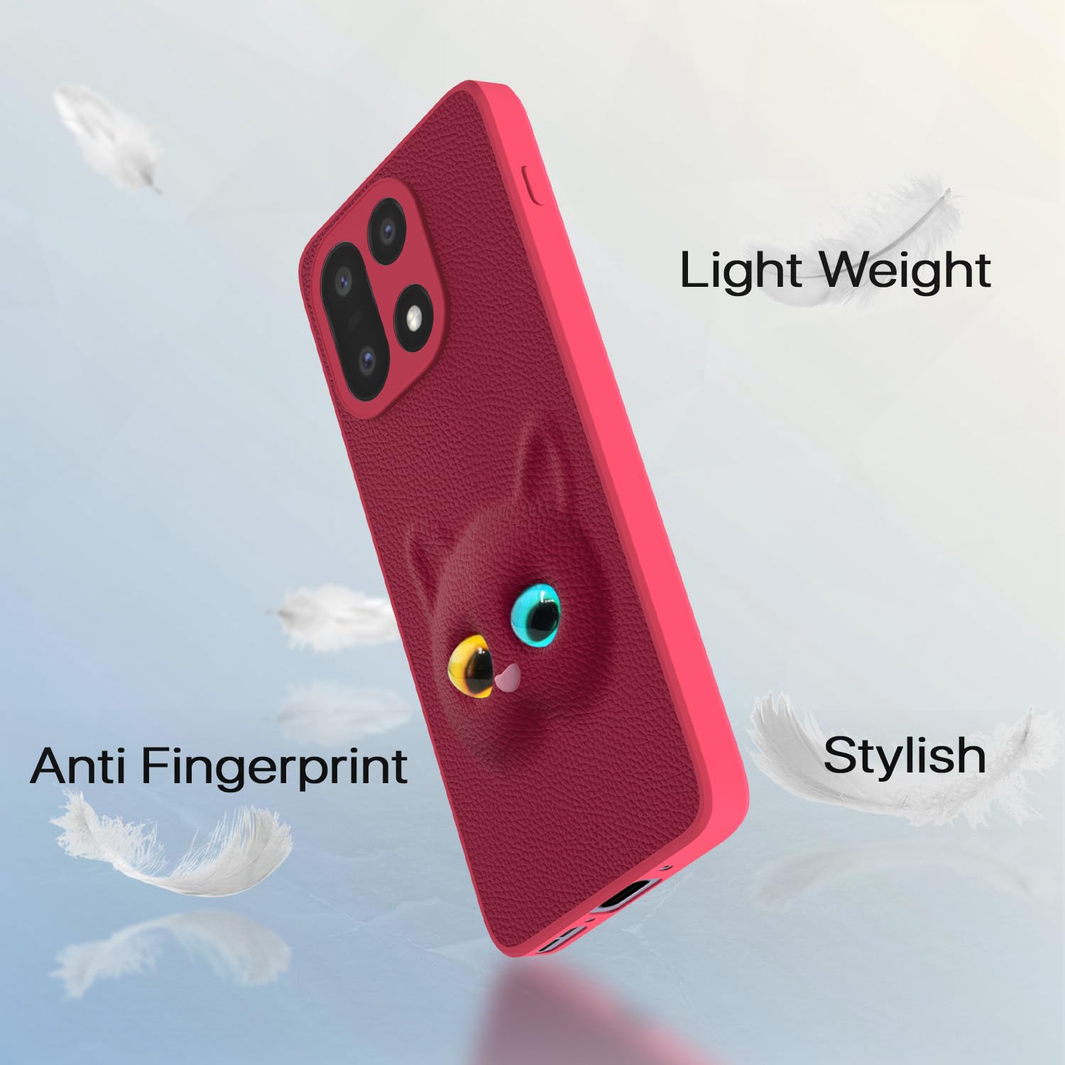 Pikkme OnePlus 15 Cat pink mobile back cover – photo 6