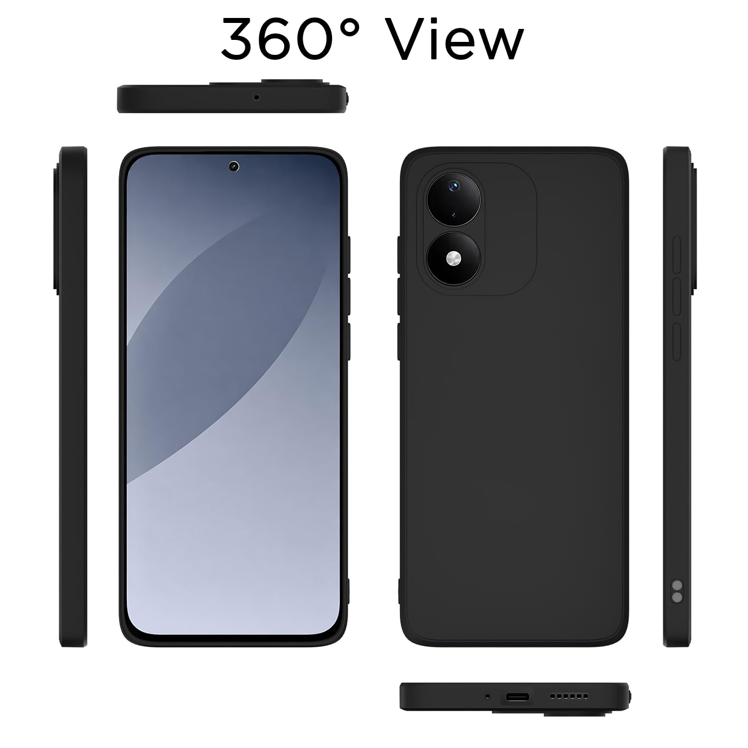 Black phone cover for Redmi Note 17 5G – Pikkme – photo 4