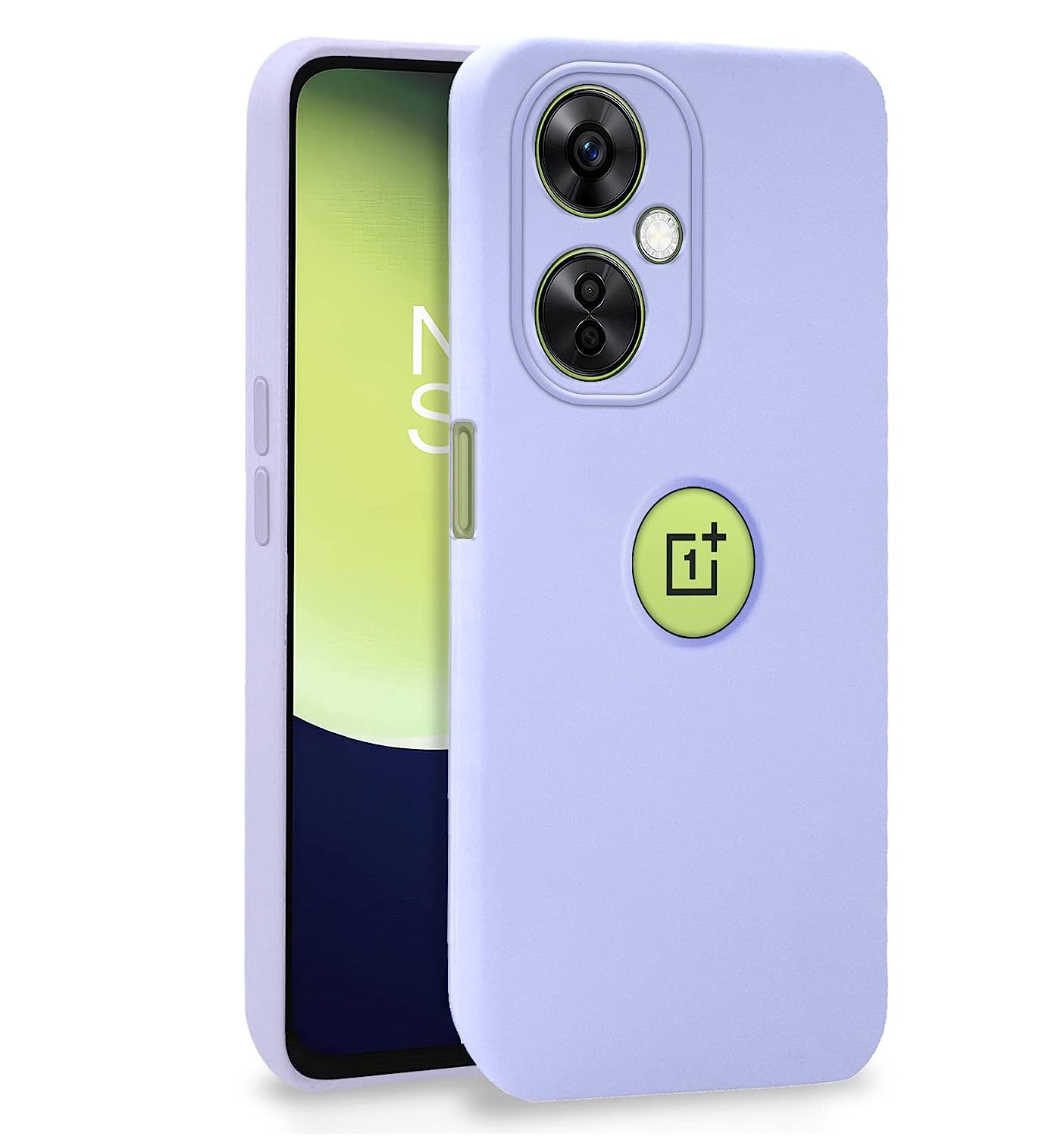 Pikkme OnePlus Nord CE 3 Lite 5G Super Soft Silicone Back case (Light Purple)