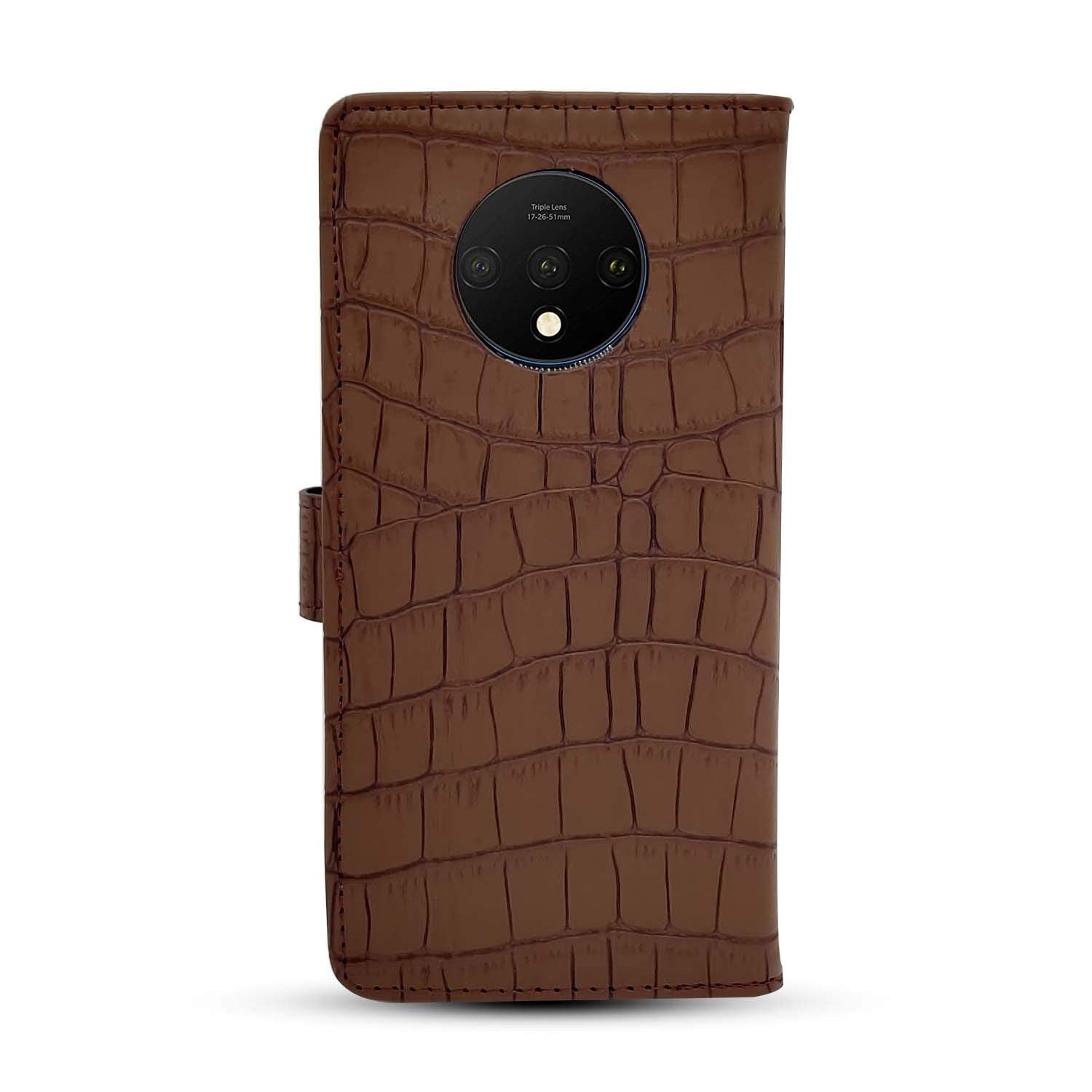 Brown mobile flip cover for OnePlus 7T – Pikkme – photo 3