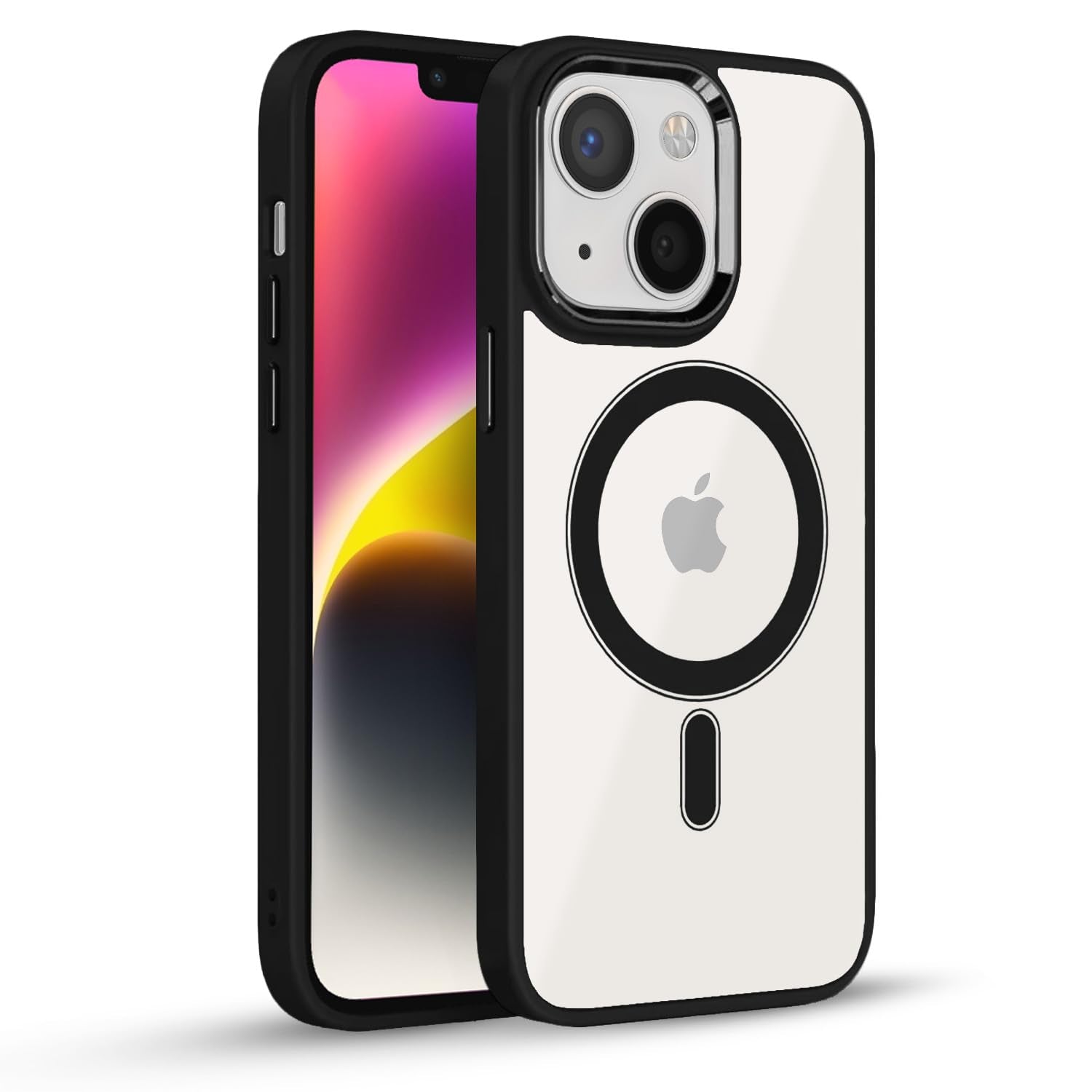 iPhone 14 Plus Carbon mobile cover in black by Pikkme