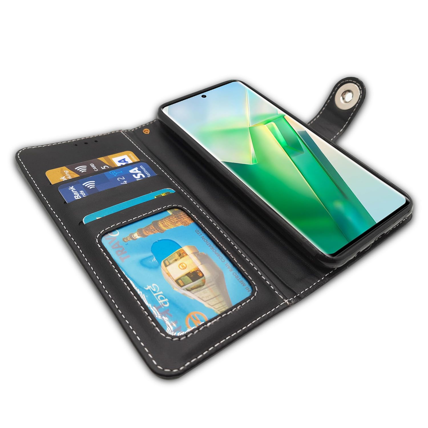 Pikkme Vivo T2 Pro 5G Magnetic grey flip case – photo 4