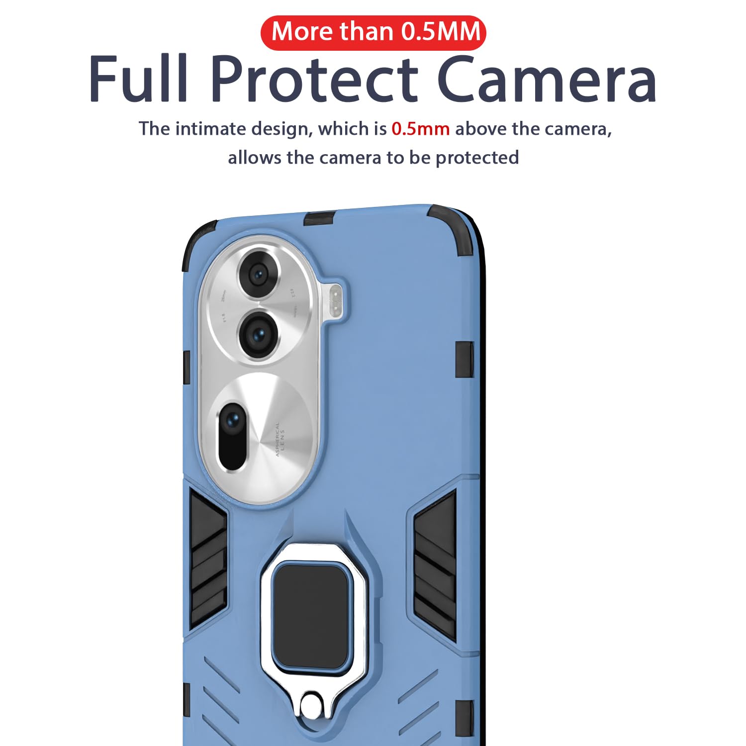 Oppo Reno 11 Pro 5G D5 Tough Armor phone cover in blue by Pikkme – photo 7