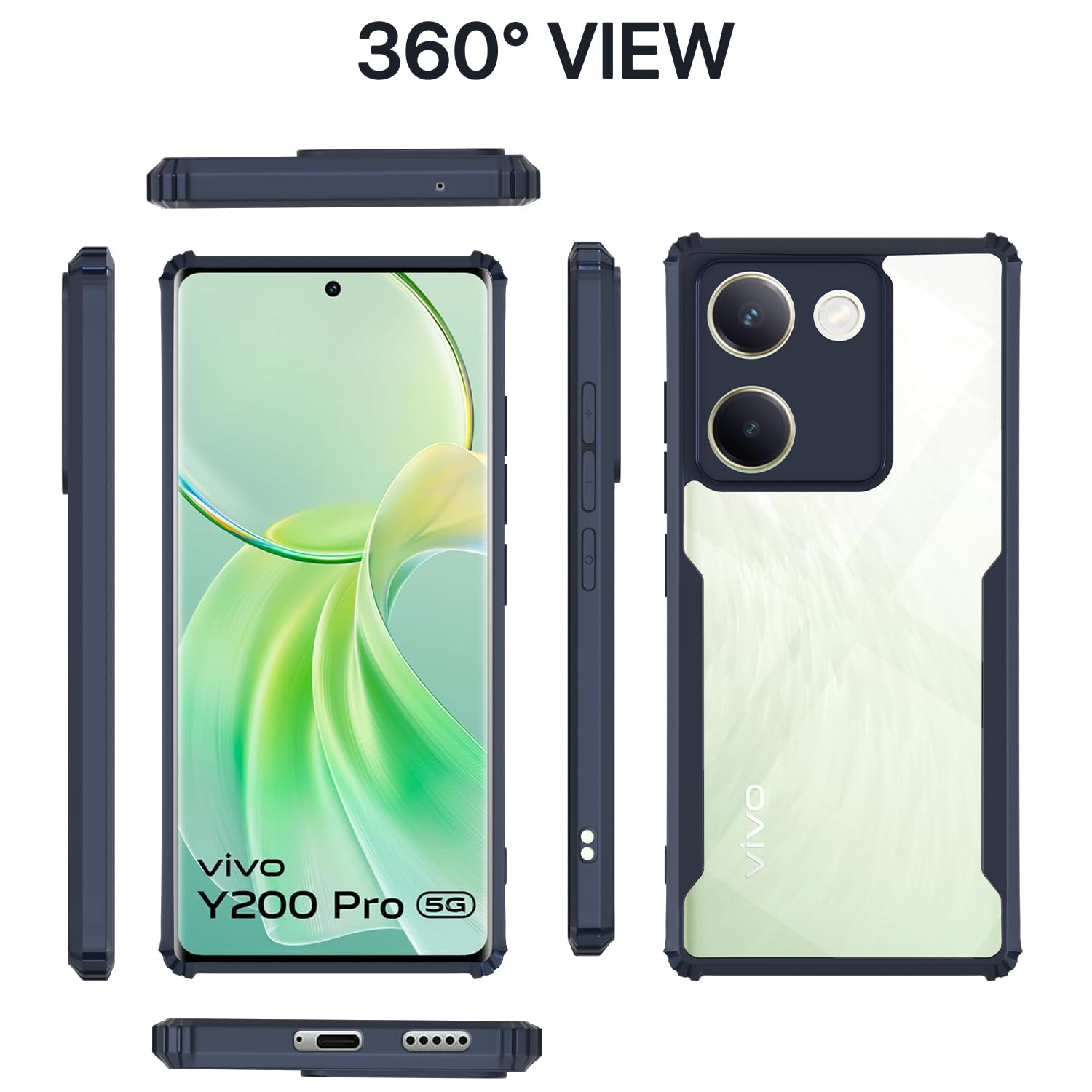 Pikkme blue phone cover for Vivo Y200 Pro 5G – photo 2