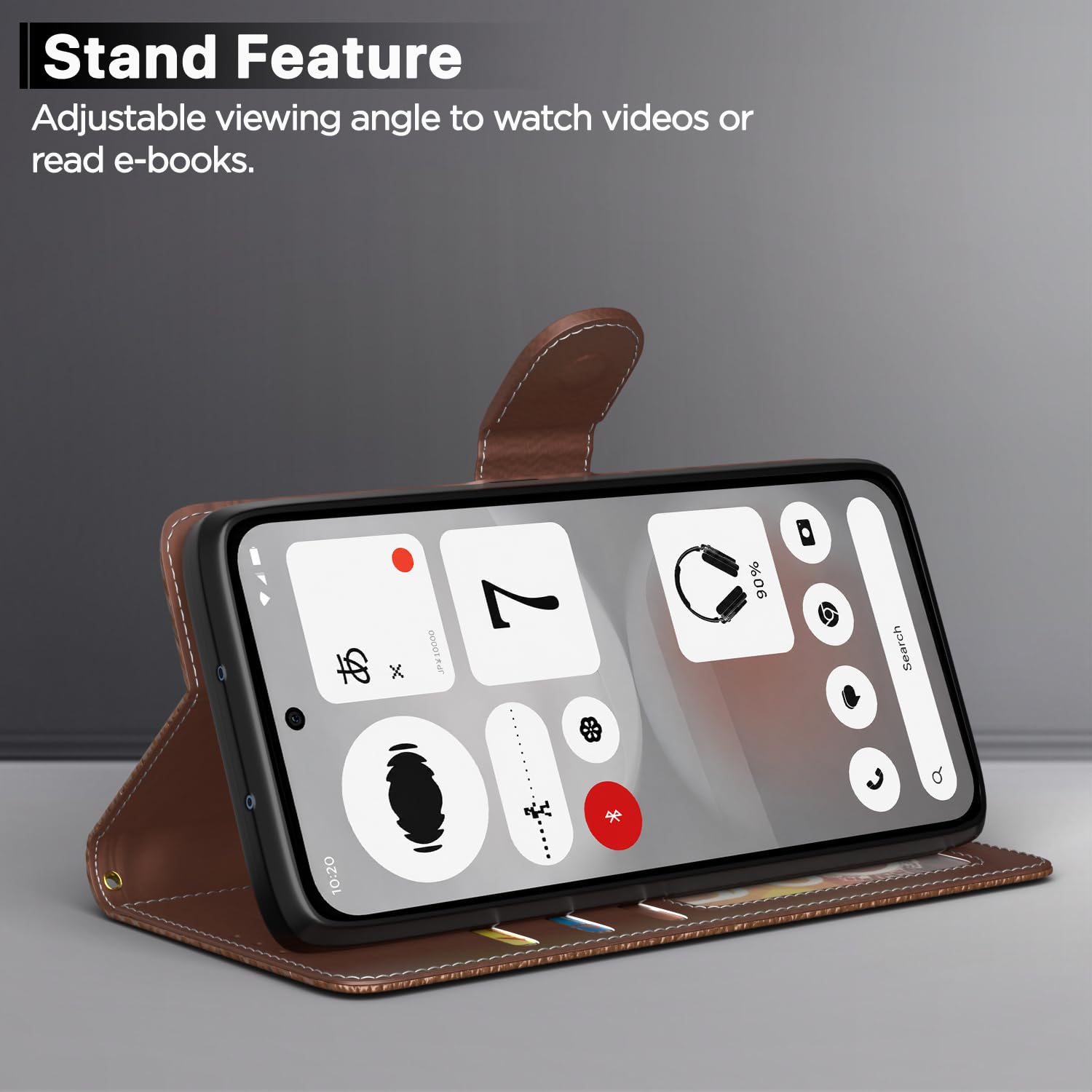 Tan Wallet flip case for Nothing Phone 4b 5G – Pikkme – photo 3