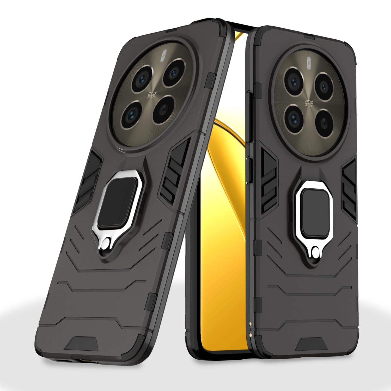 Pikkme Realme 12 Pro/12 Pro Plus 5G black back cover