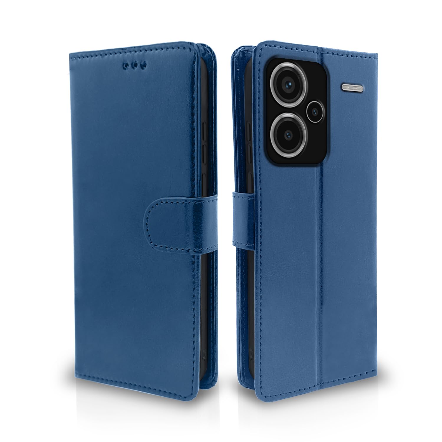 Pikkme Redmi Note 13 Pro Plus 5G Vintage Flip Cover (Blue)