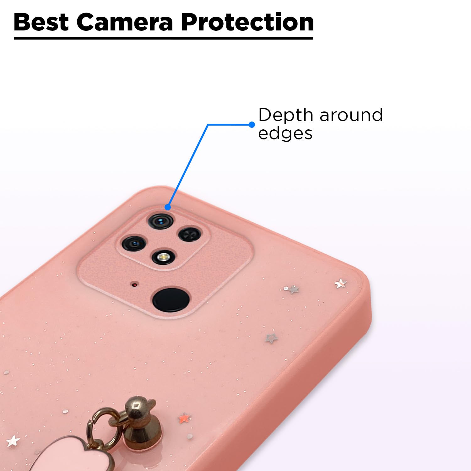 Pikkme pink Chain mobile back cover for Redmi 10/10 Power – photo 2