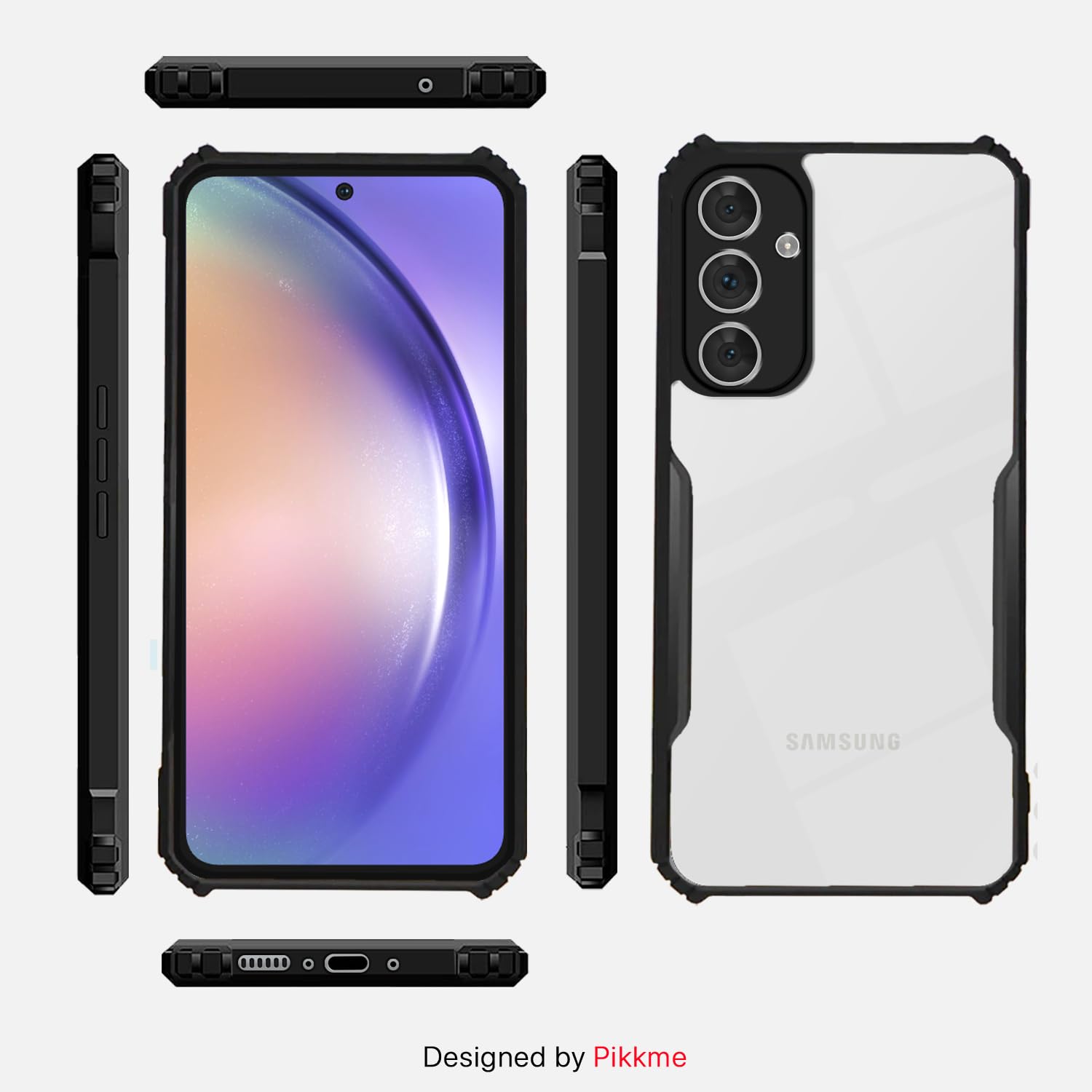 Pikkme Samsung Galaxy A54 5G Eagle Back Cover (Black)