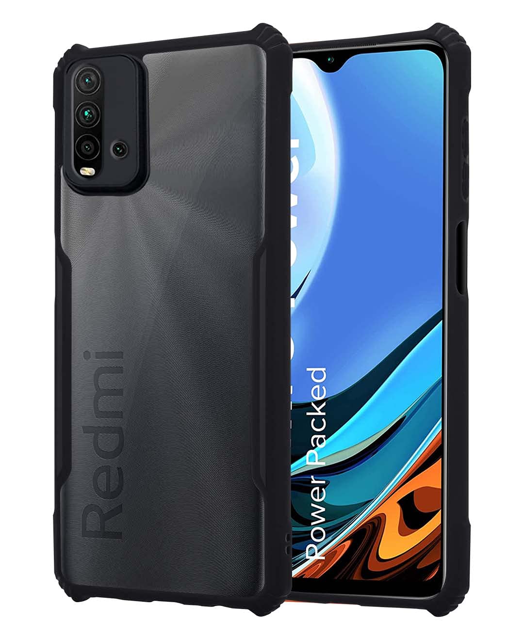 Redmi 9 Power phone cover in black by Pikkme