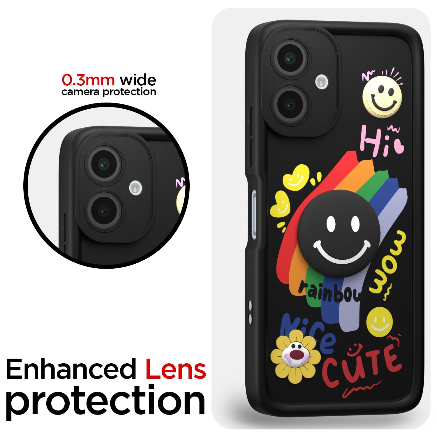 Samsung A06 mobile cover in black by Pikkme – photo 5