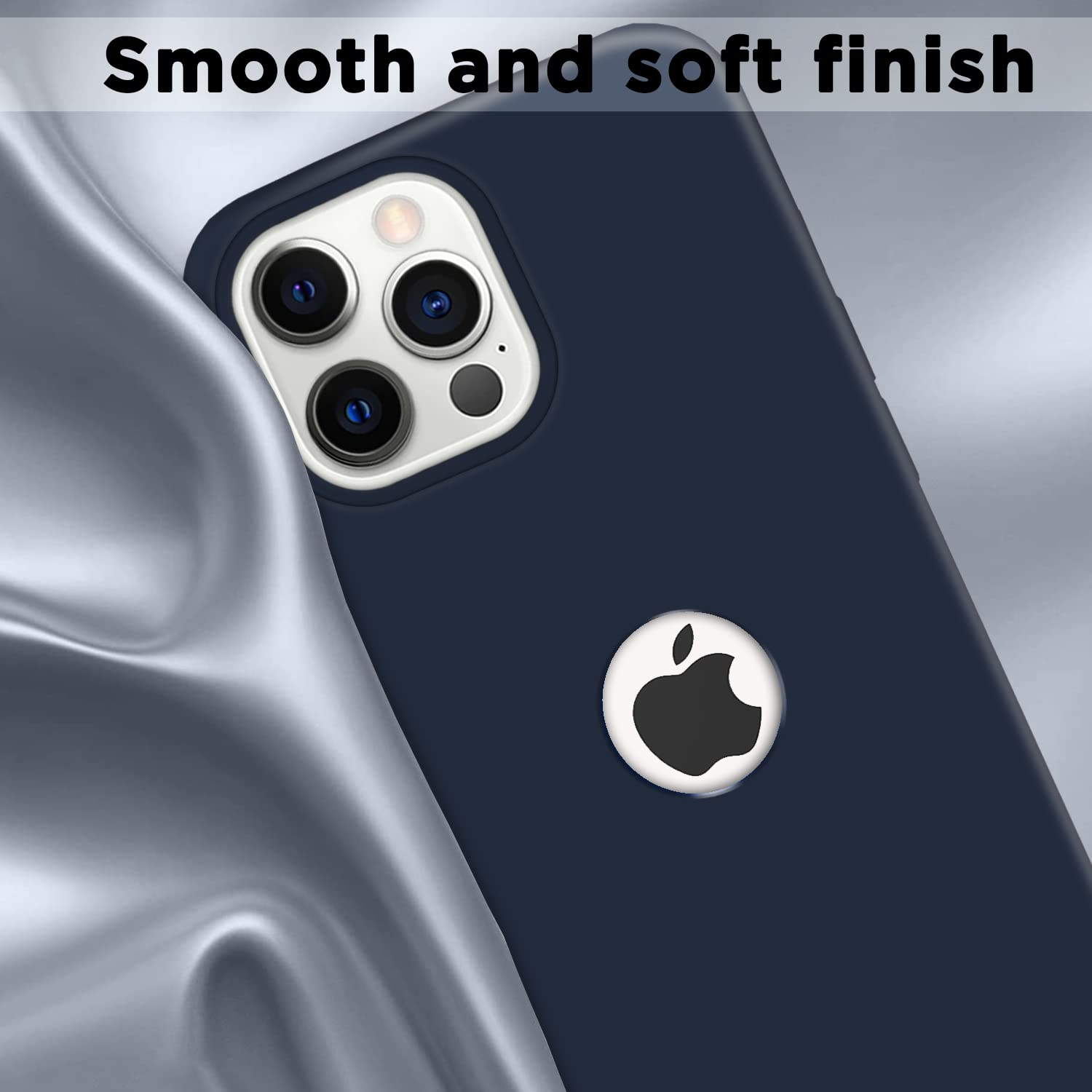 Pikkme iPhone 13 Mini Super Soft Silicone Back Cover (Dark Blue)