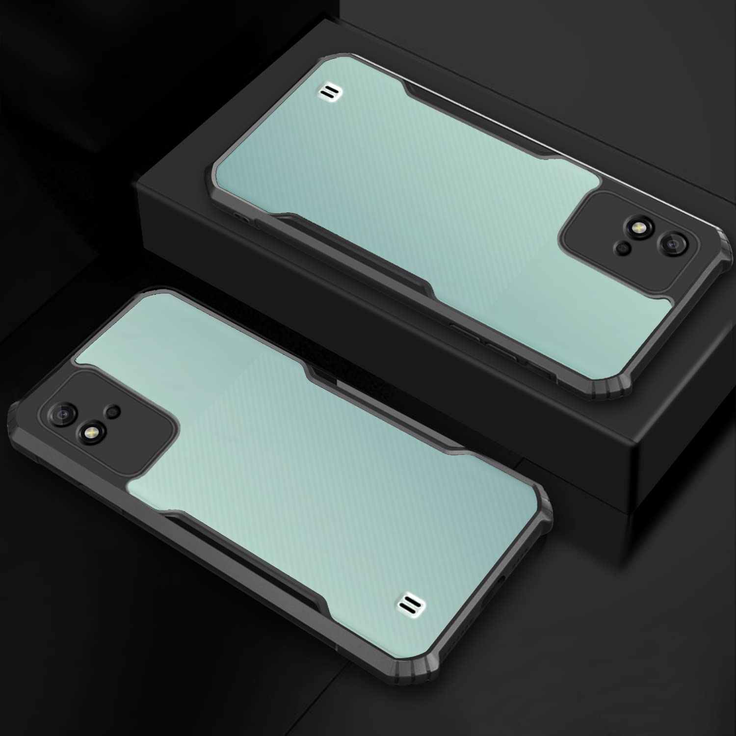 Realme Narzo 50i back cover in black by Pikkme – photo 3