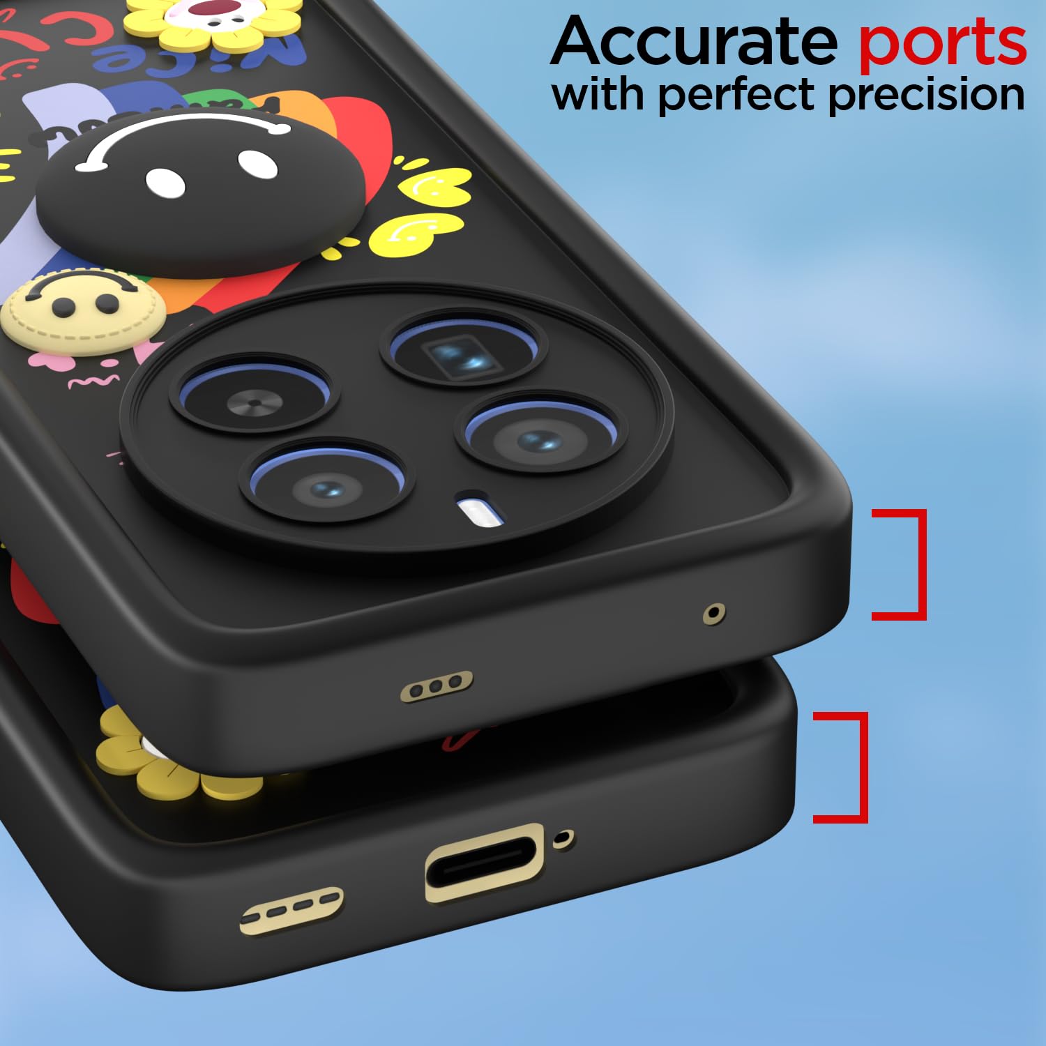 Realme 12 Pro/12 Pro Plus 5G phone cover in black by Pikkme – photo 4