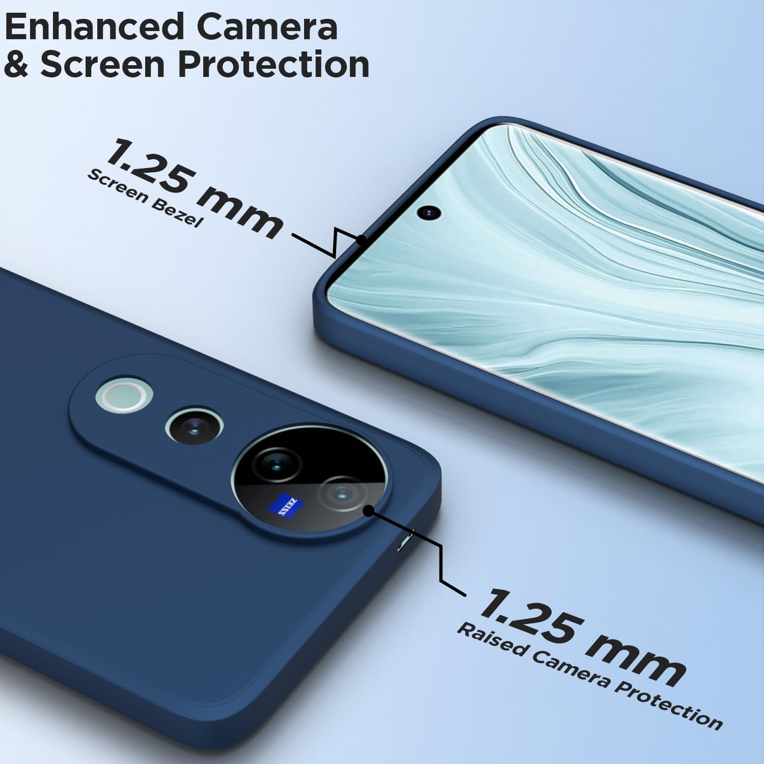 Blue mobile back cover for Vivo V40/V40 Pro/T3 Ultra 5G – Pikkme – photo 2