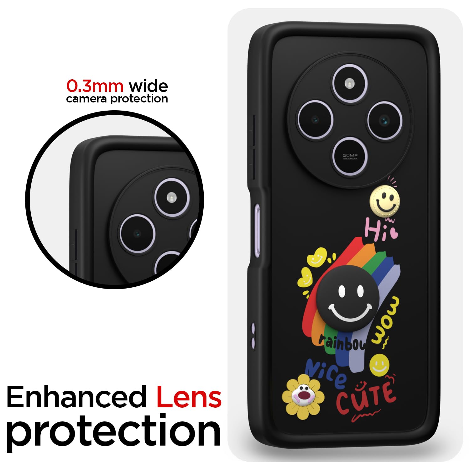 Pikkme black mobile cover for Redmi A4/14C/Poco C75 5G – photo 5