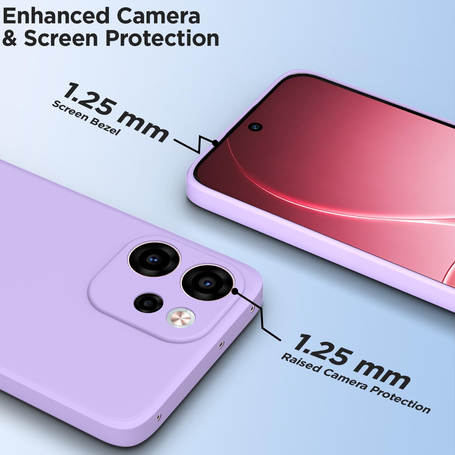Pikkme Oppo Reno 15F 5G Matte purple phone cover – photo 2