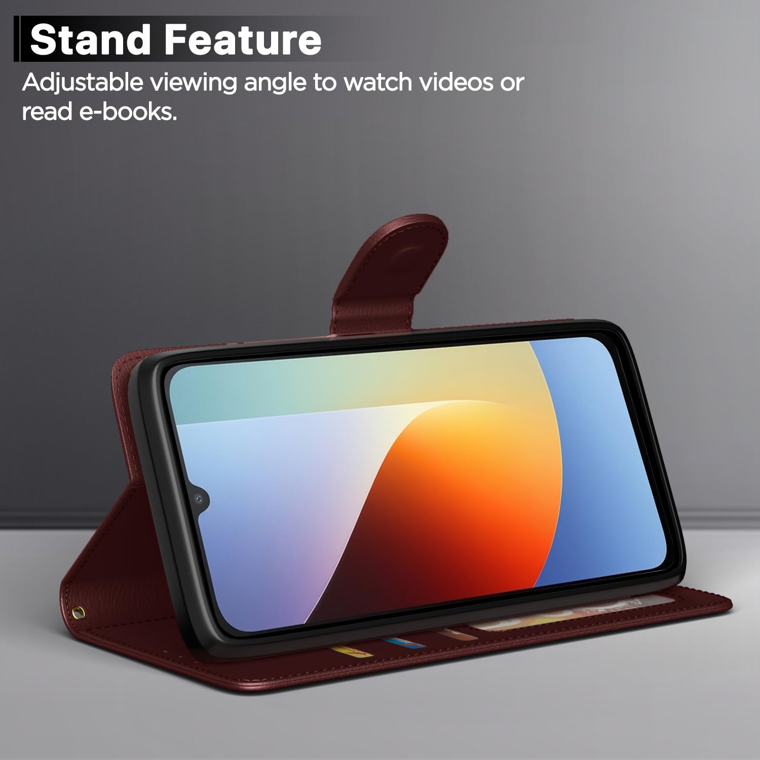 Pikkme Redmi A7 Pro/Poco C85x 5G Wallet brown flip cover – photo 3
