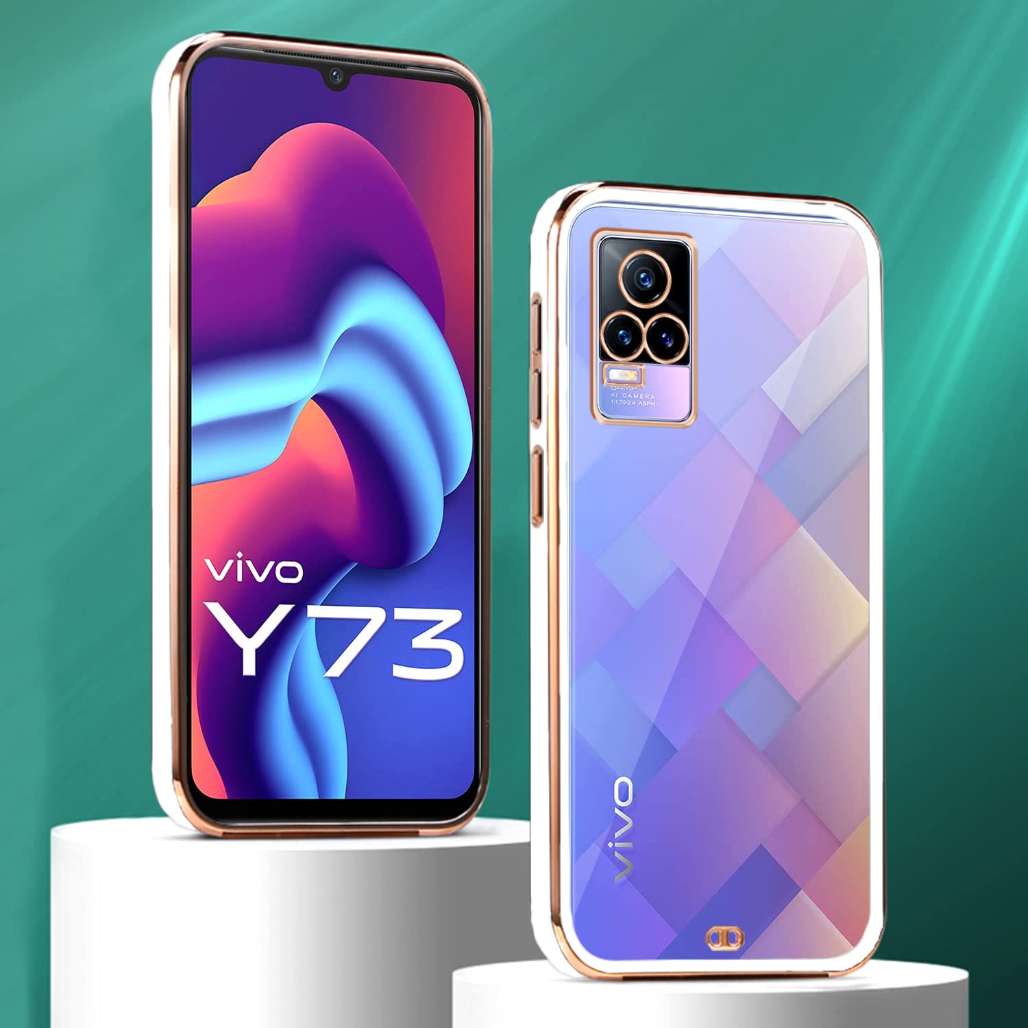 White mobile cover for Vivo Y73 – Pikkme – photo 3