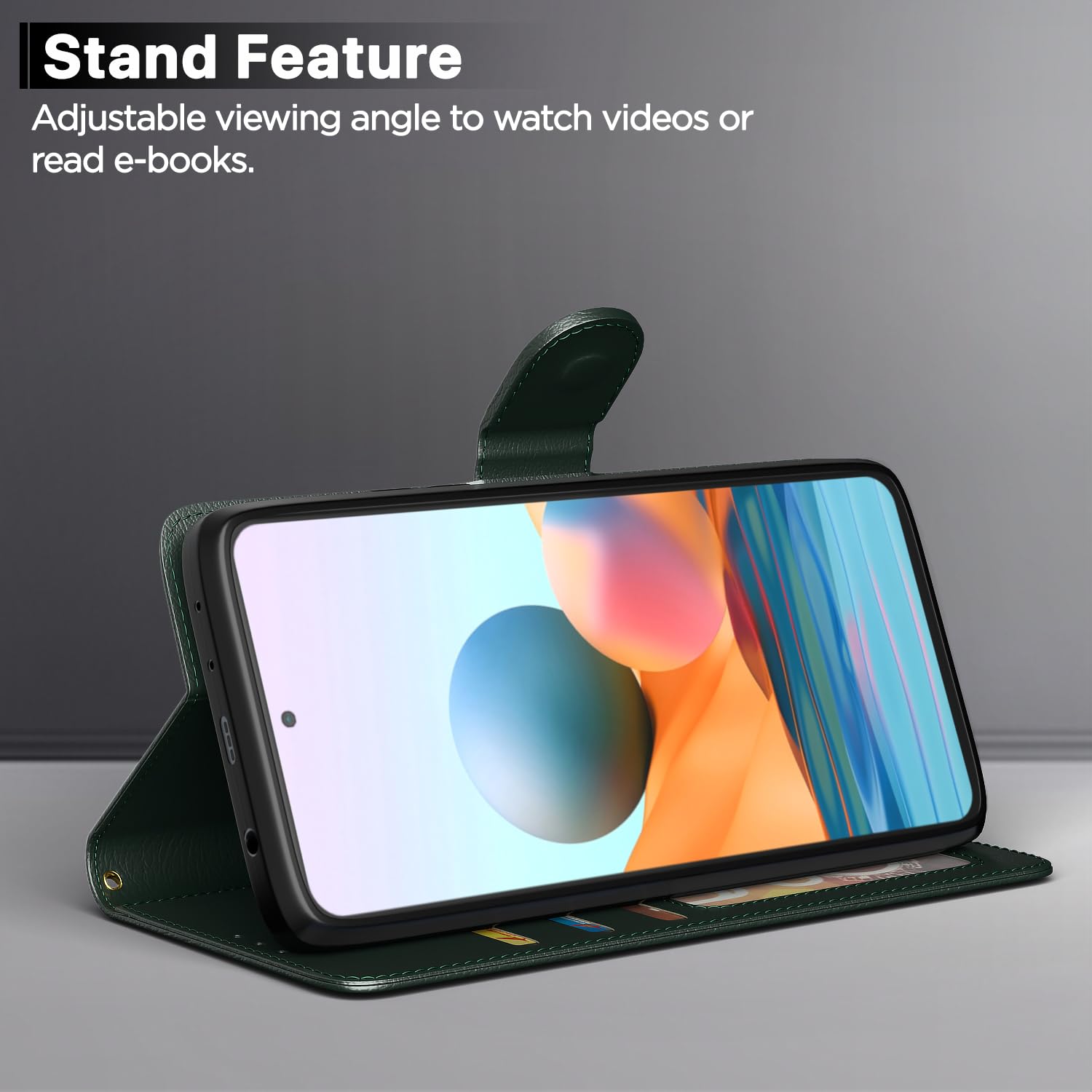 Pikkme green flip case for Redmi Note 10 Pro/Note 10 Pro Max – photo 3