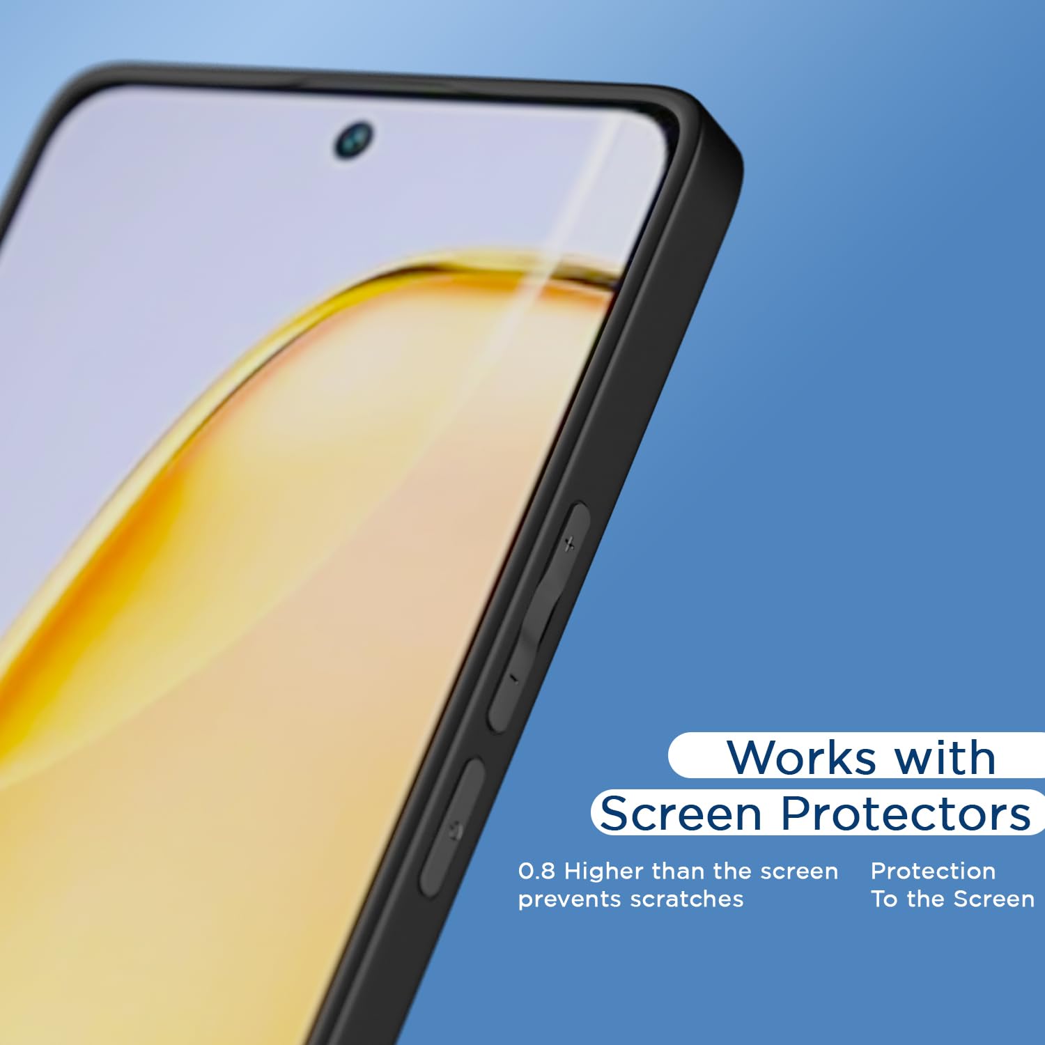 Pikkme Vivo Y200i 5G Eagle 2.0 Shockproof Sleek Hybrid Armor Back Cover (Black)