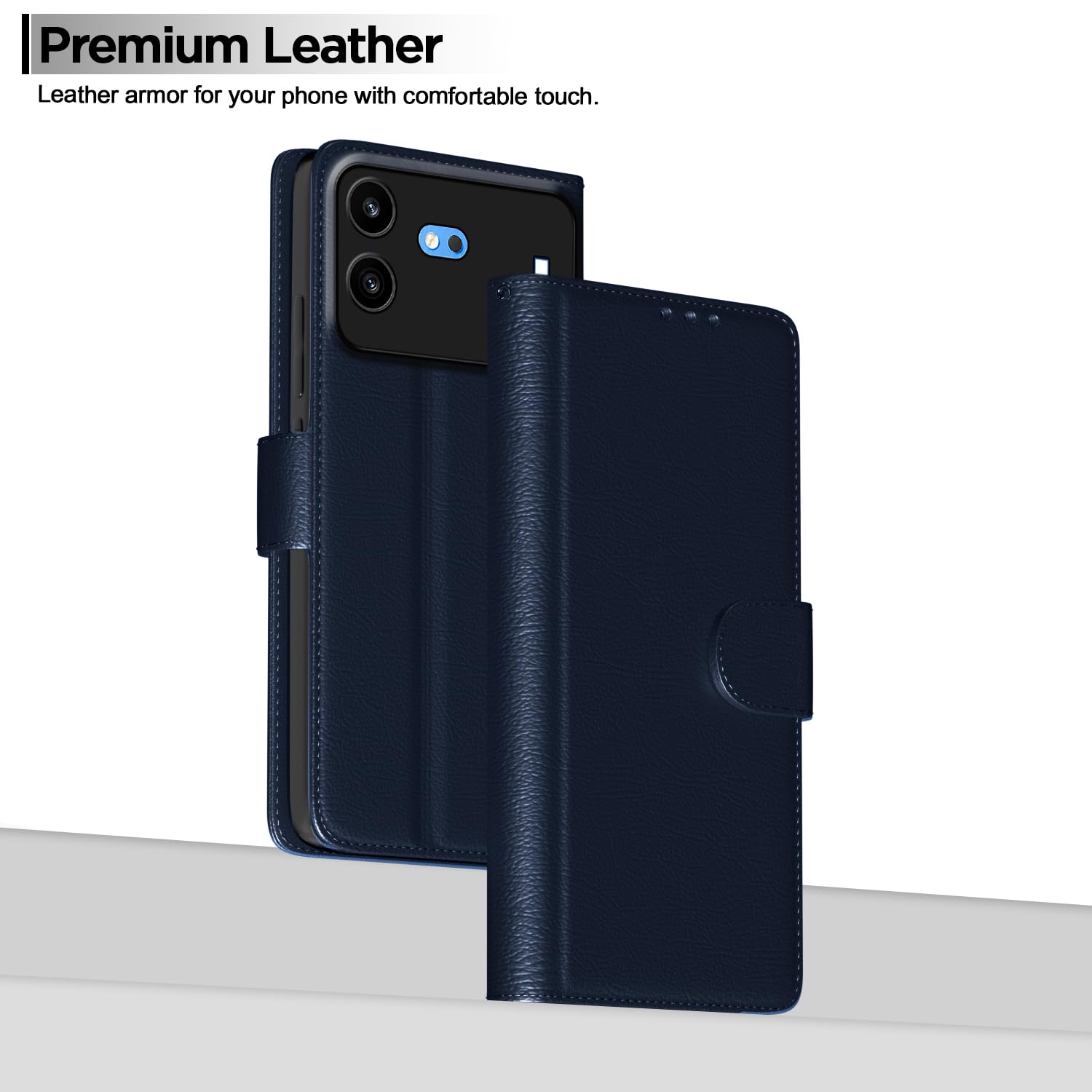 Nothing Phone 4b 5G Wallet flip case in blue by Pikkme – photo 2