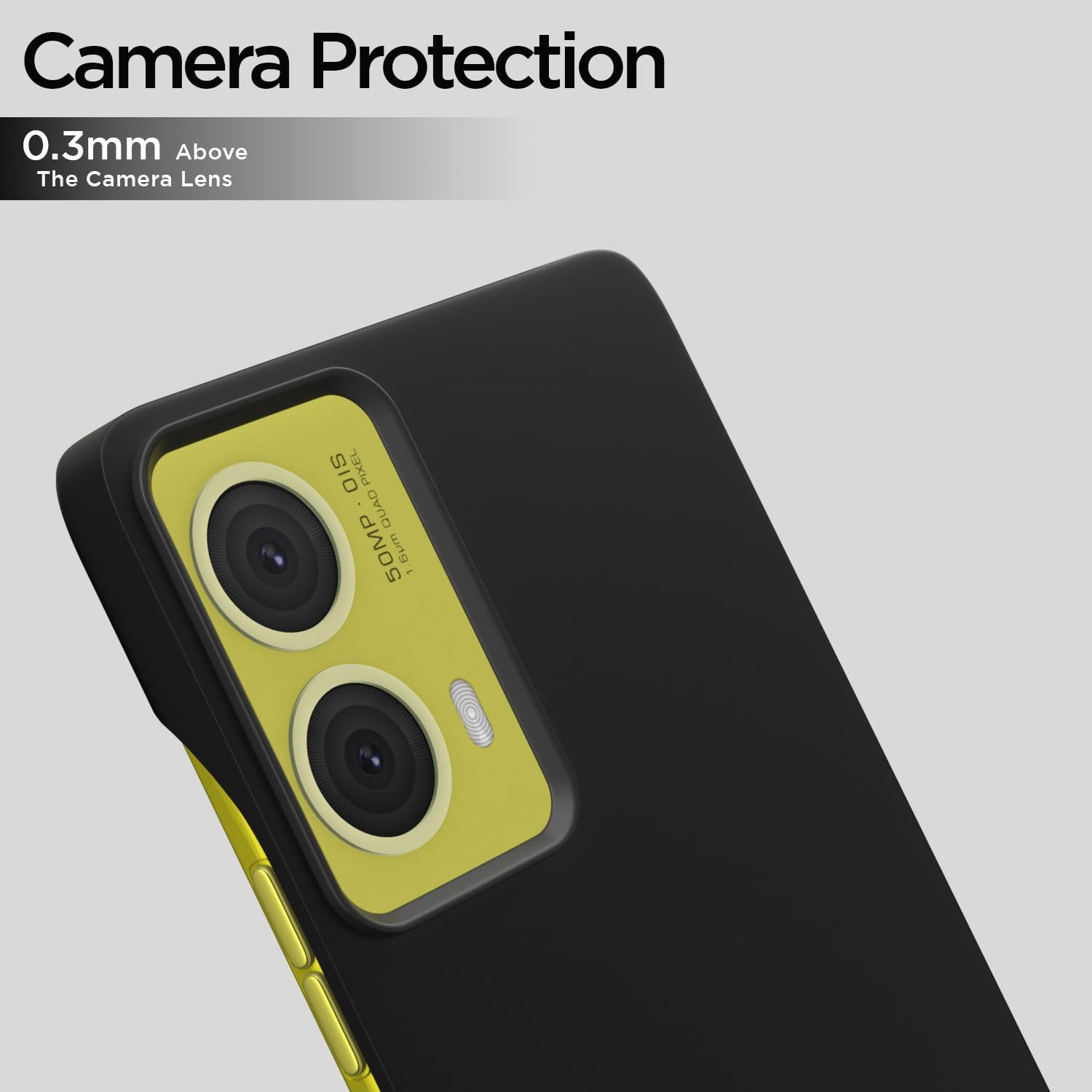 Pikkme Moto G85 5G SideCut black phone cover – photo 3