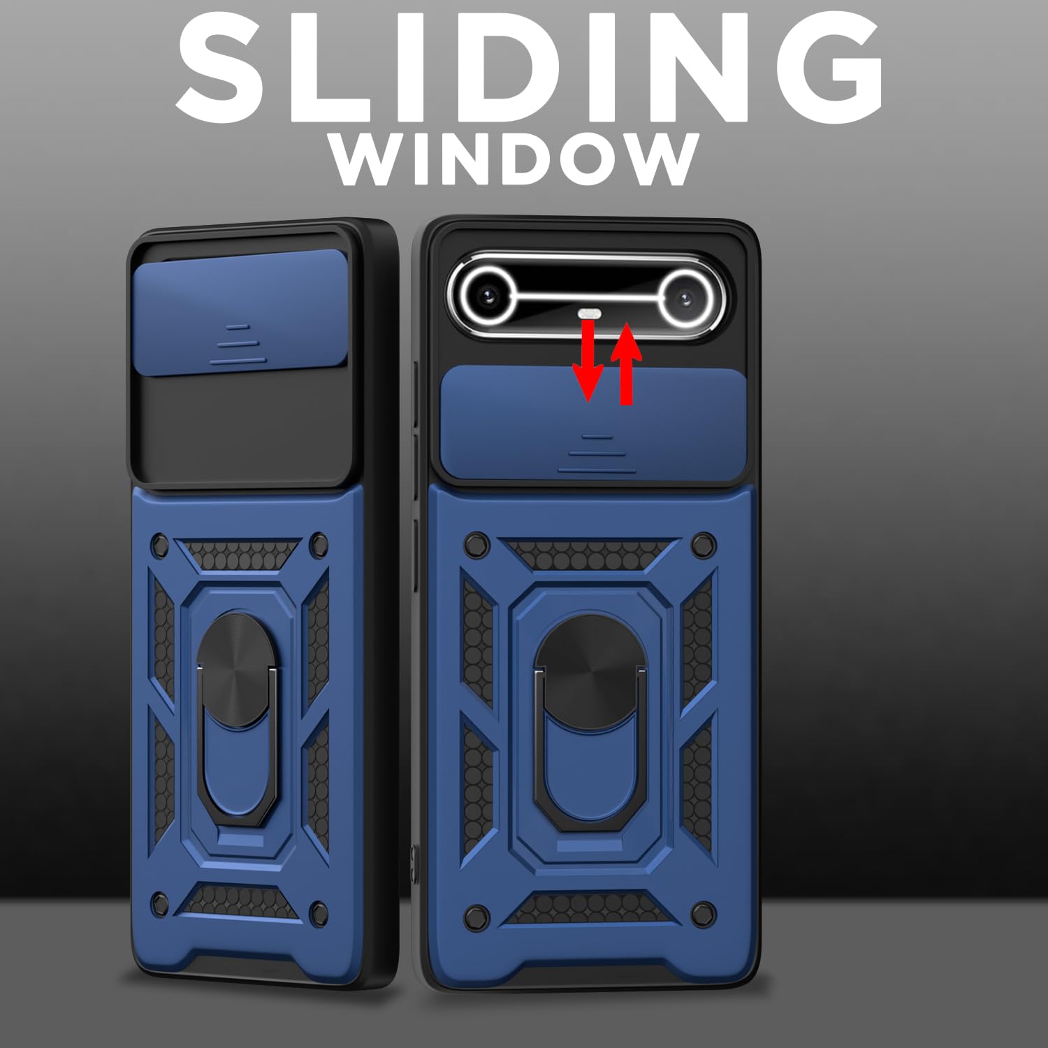Pikkme blue D10 Camera Shield phone cover for Tecno Pova – photo 2