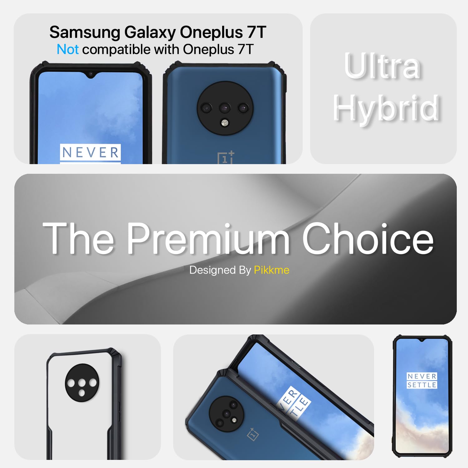 Black back cover for OnePlus 7T – Pikkme – photo 2