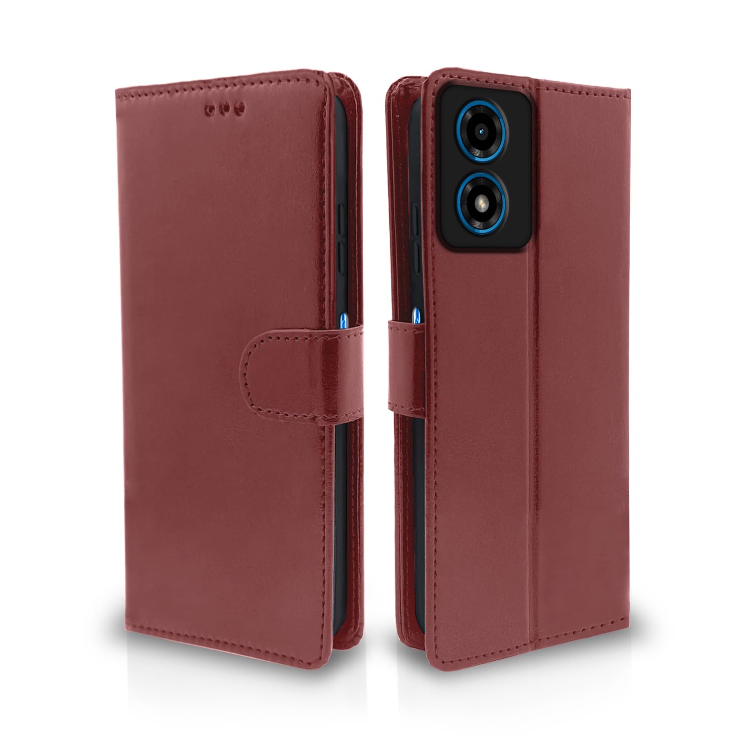 Pikkme Moto G04 Wallet brown flip case