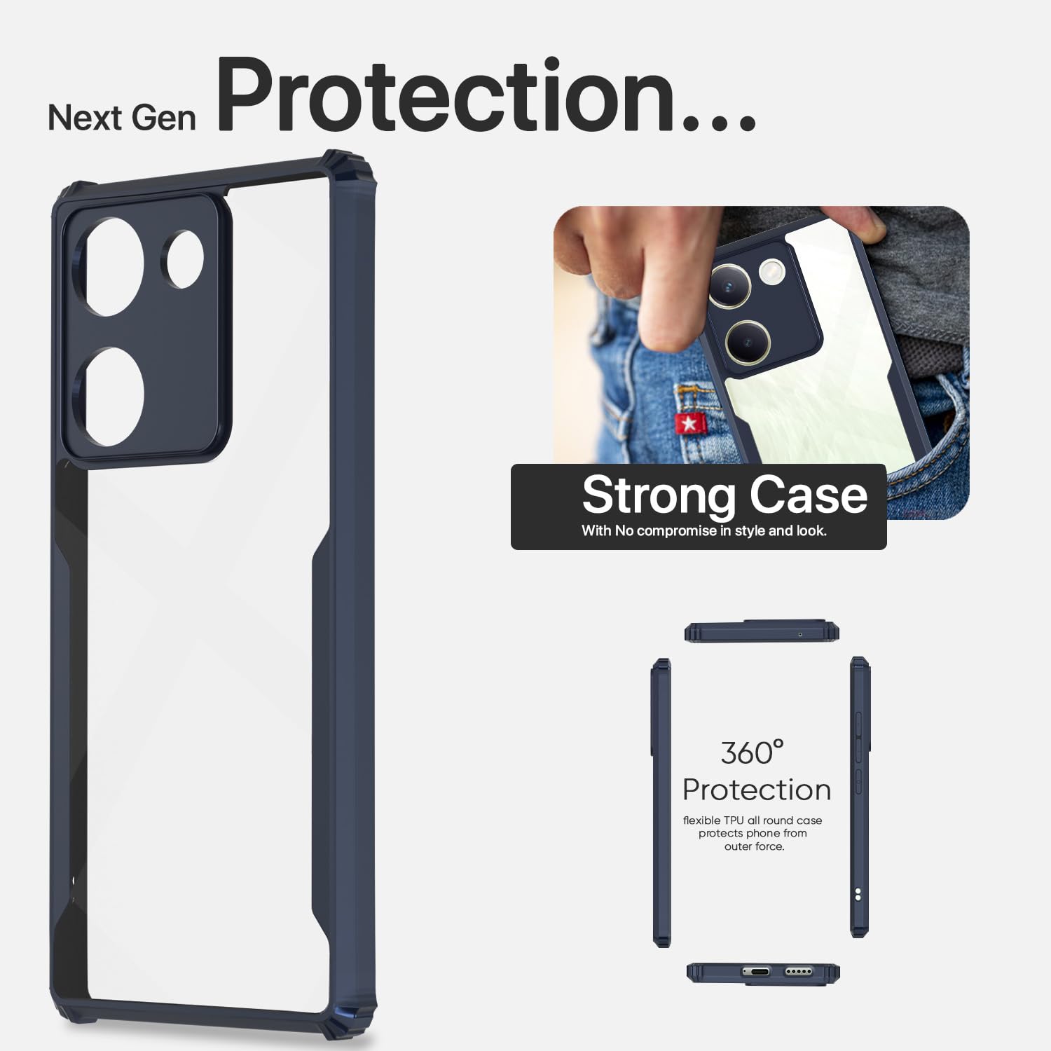 Blue phone cover for Vivo Y200 Pro 5G – Pikkme – photo 6