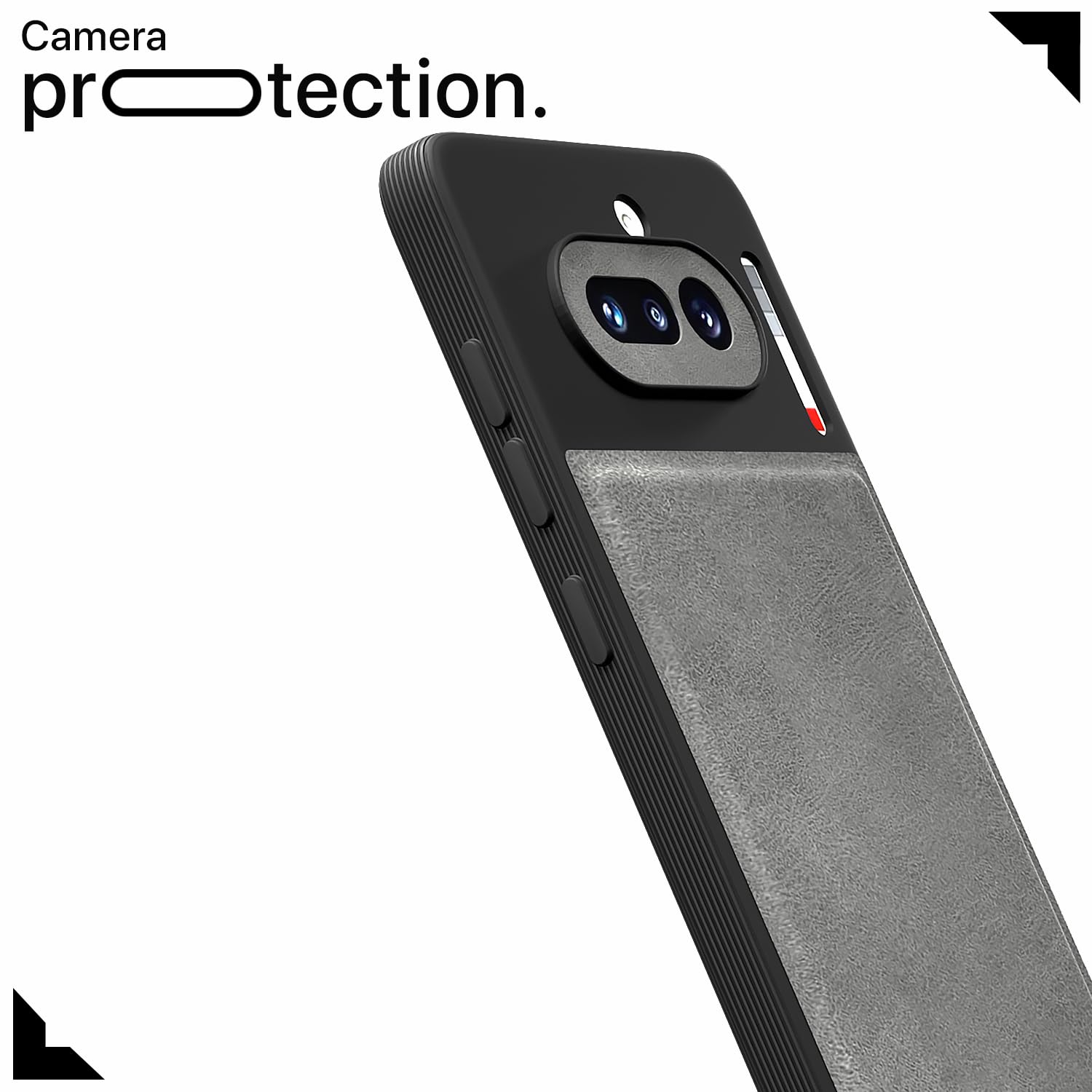 Grey Leather back cover for Nothing Phone 4a 5G – Pikkme – photo 5