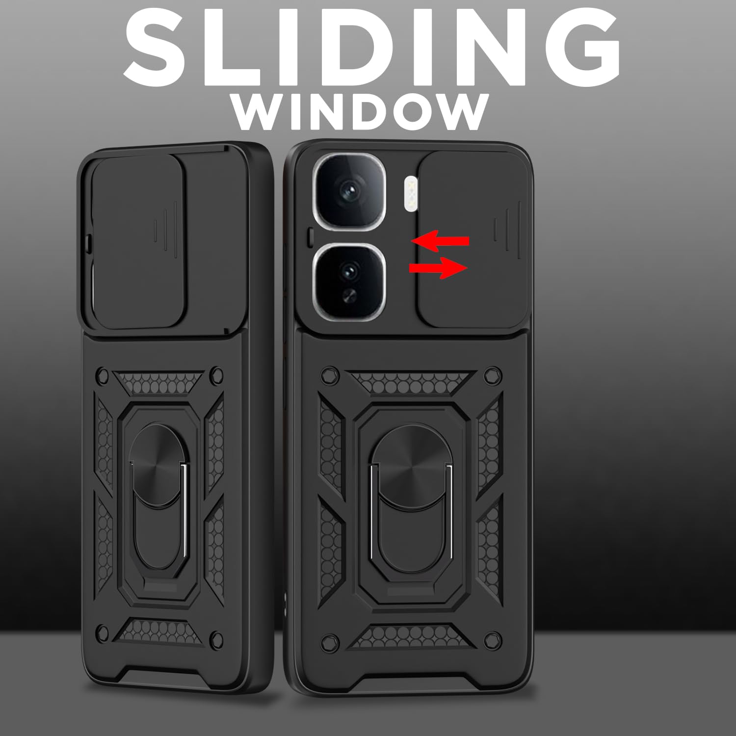 iQOO Neo 10 Pro 5G D10 Camera Shield back cover in black by Pikkme – photo 2