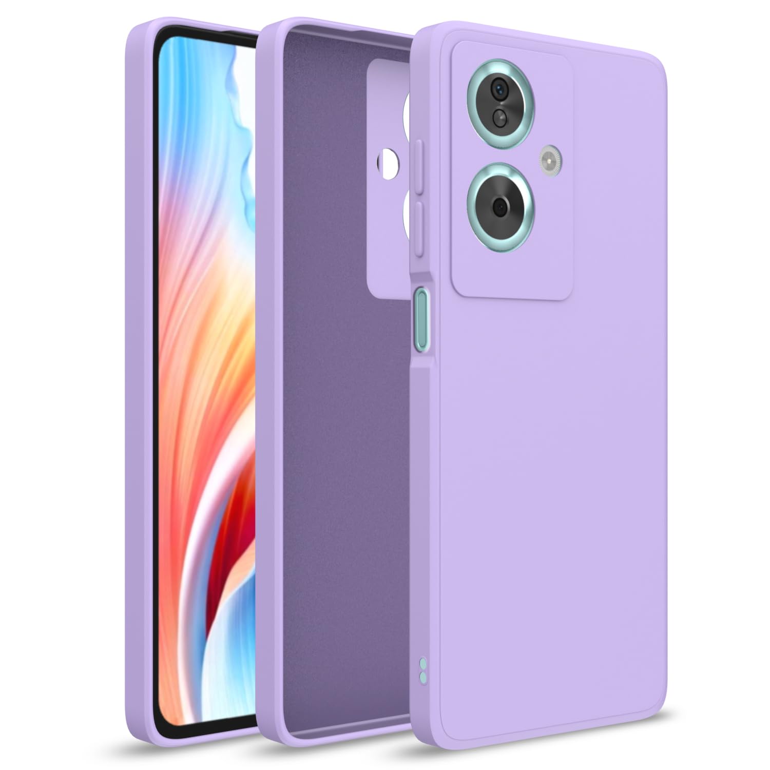 Pikkme Oppo A79 5G Liquid Silicone purple phone cover