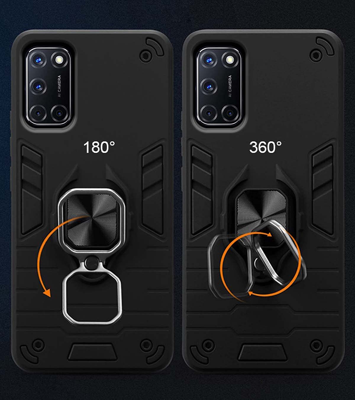 Pikkme black D5 Tough Armor mobile cover for Oppo A52 – photo 3