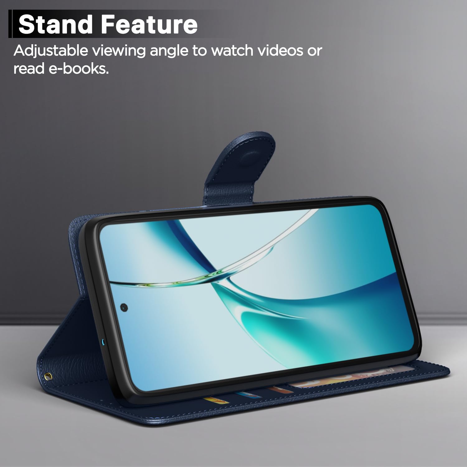 Pikkme OnePlus Nord CE 4 Lite 5G Vintage Flip Cover (Blue)