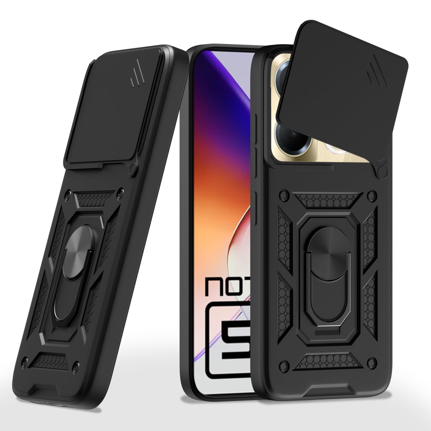 Black D10 Camera Shield phone cover for Infinix Note 40 5G/360 – Pikkme