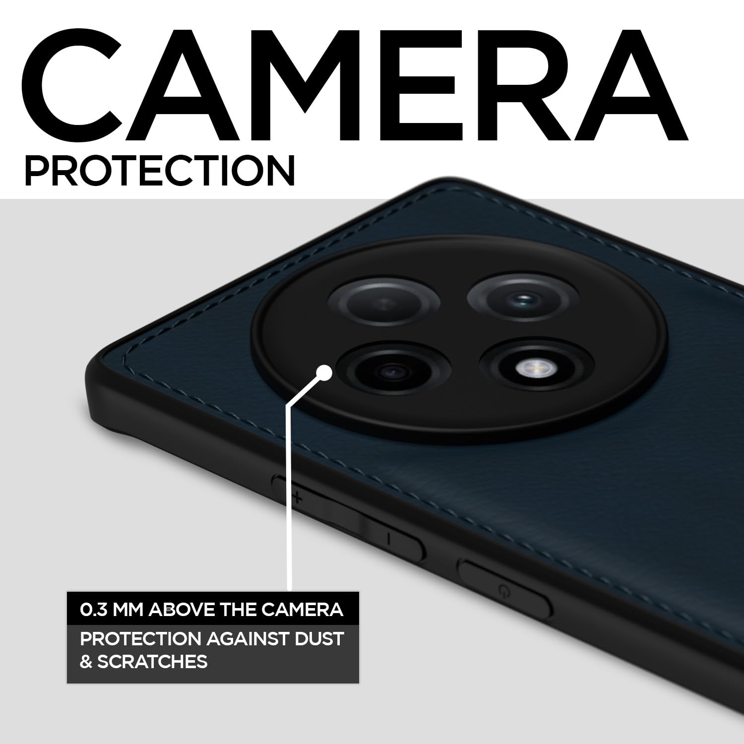 Pikkme Oppo F27 Pro Plus 5G Leatherback Back Case | Blue