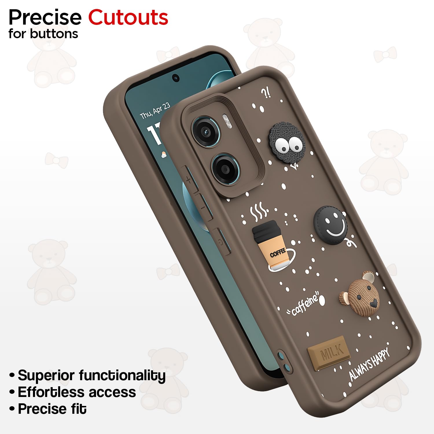 Brown mobile cover for Moto G05/3D – Pikkme – photo 6