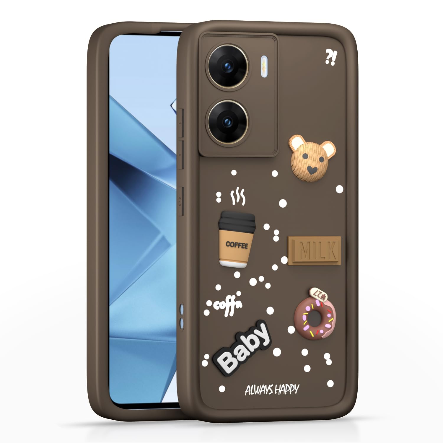 Vivo V29e 5G back cover in brown by Pikkme