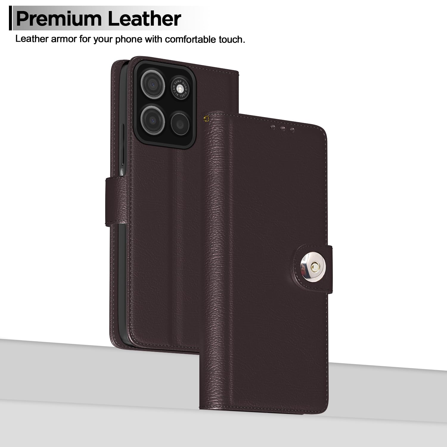 Pikkme coffee Button flip cover for Moto G15 – photo 2
