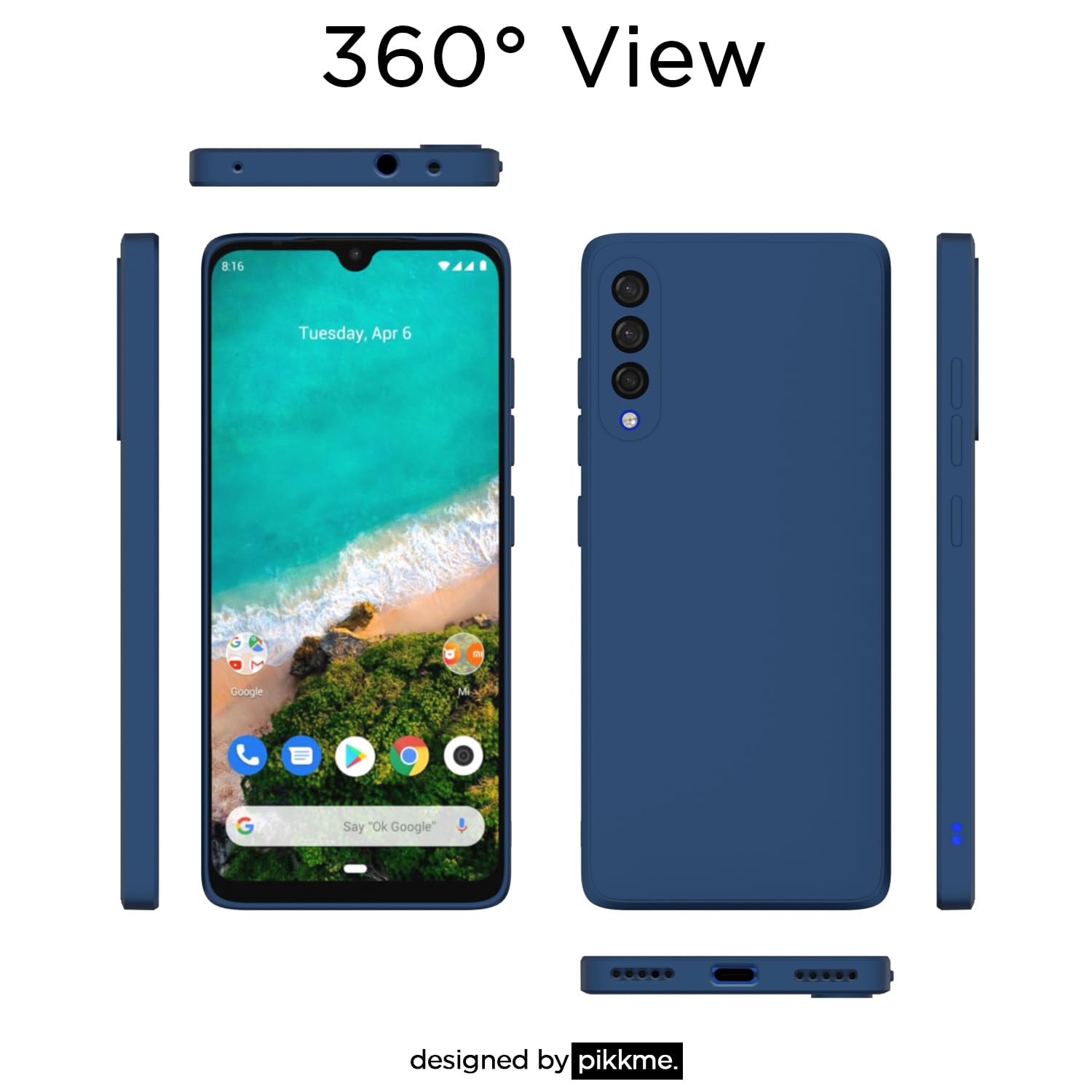 Pikkme blue phone cover for Mi A3 – photo 3