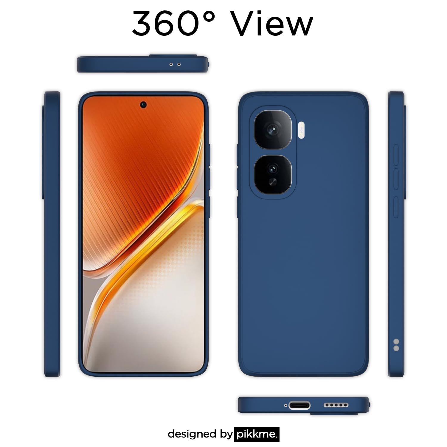 Pikkme blue Matte mobile cover for iQOO Neo 10 5G – photo 4