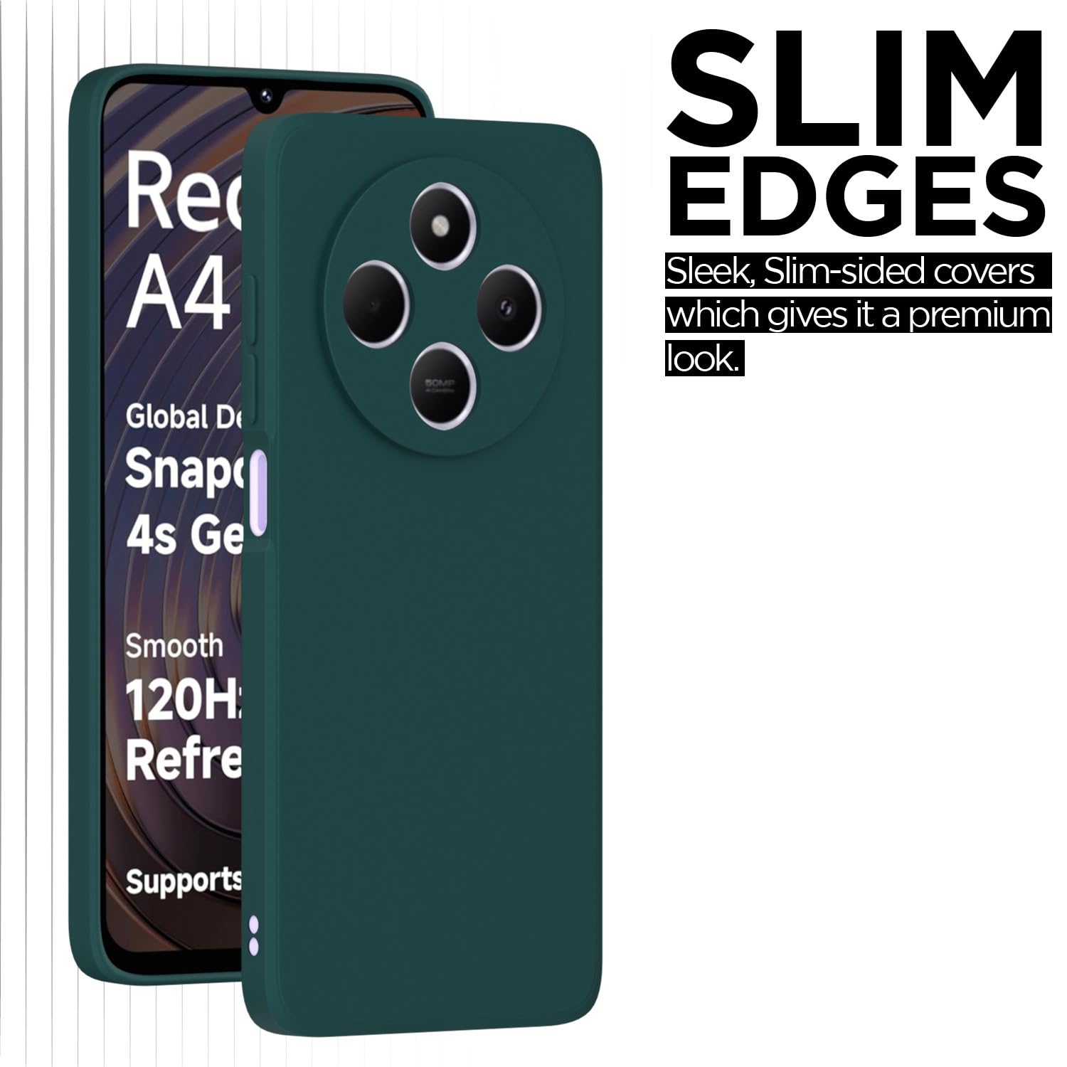 Green mobile back cover for Redmi A4/14C/Poco C75 5G – Pikkme – photo 6