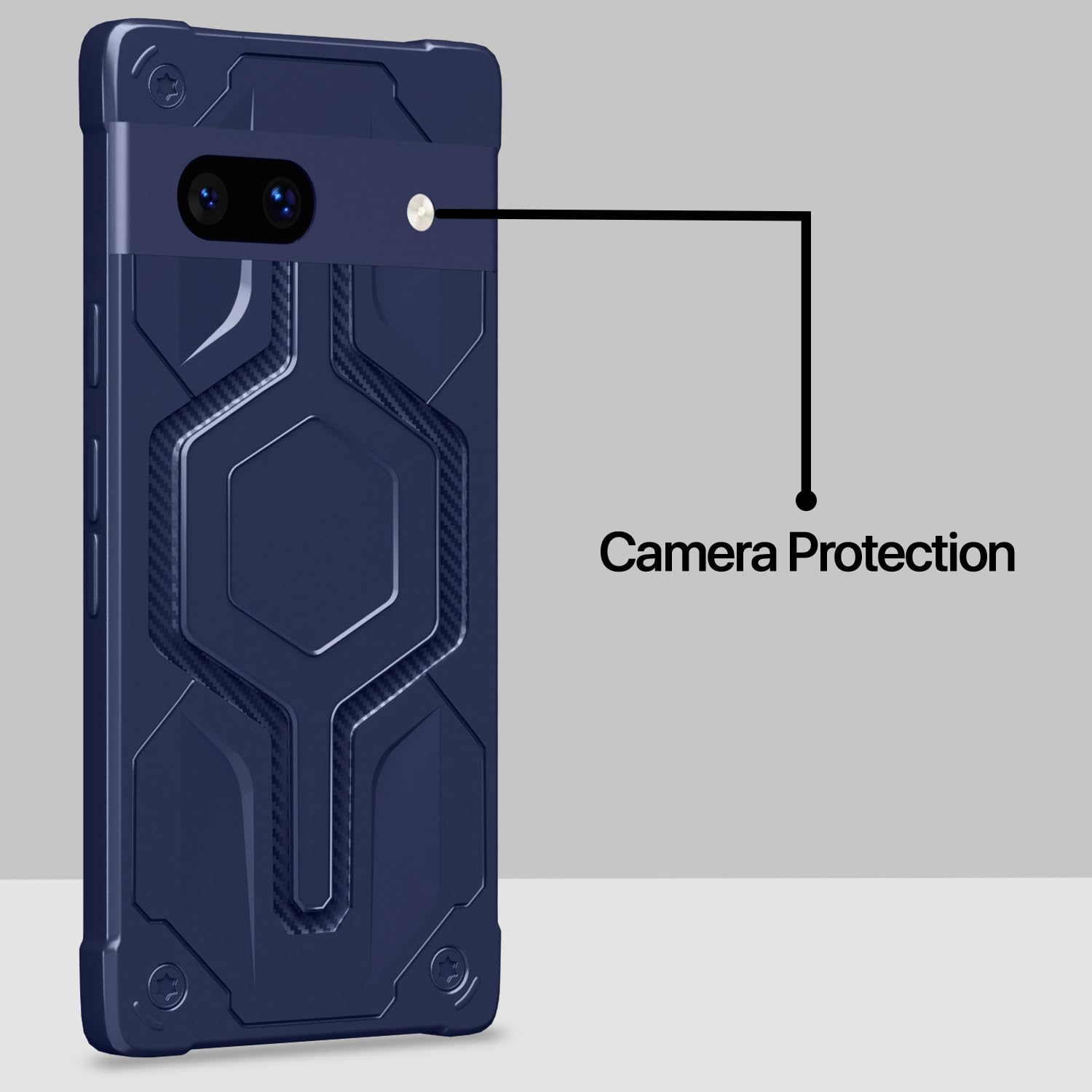 Blue Hybrid back cover for Google Pixel 7A – Pikkme – photo 3