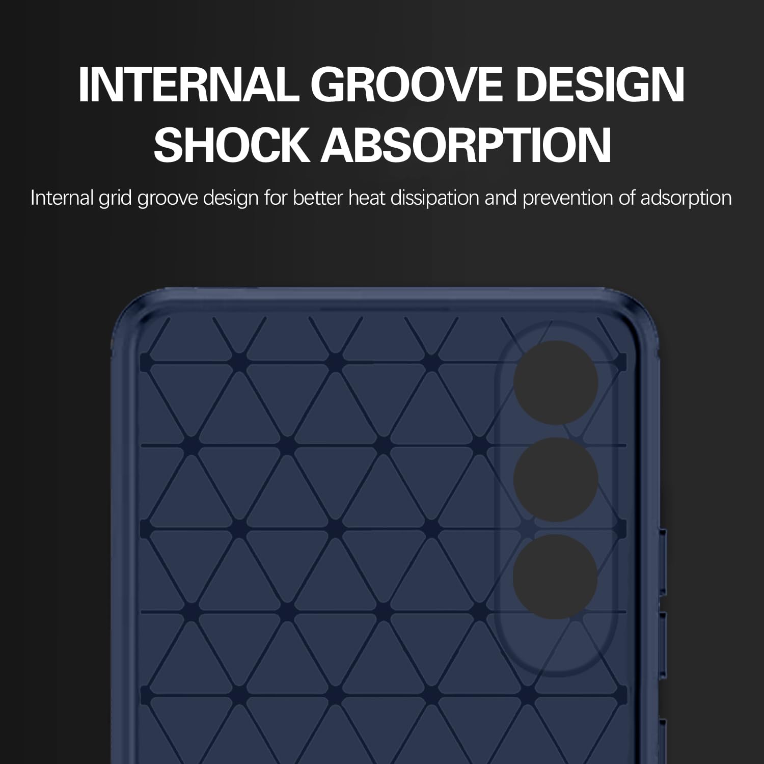 Pikkme OnePlus Nord Ce 4 5G Carbon Fibre Back Cover (Blue)